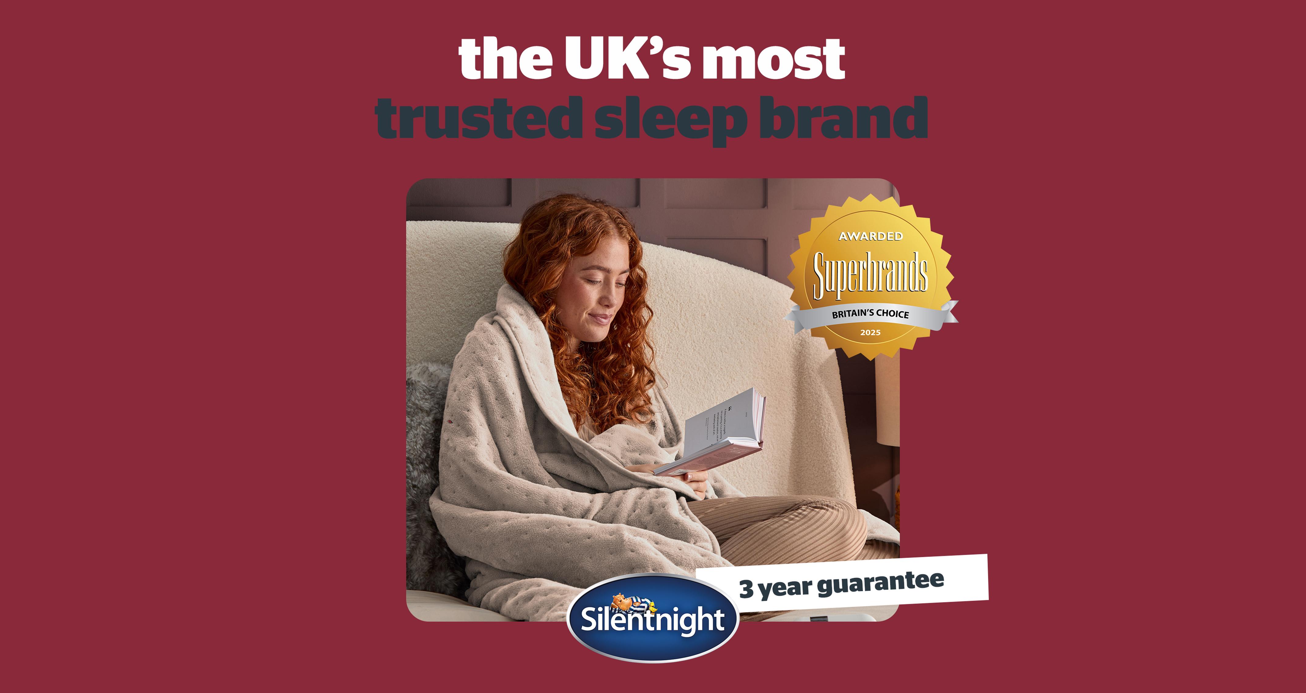 Luxury Silentnight Heated Throw in Luxury Natural Natural