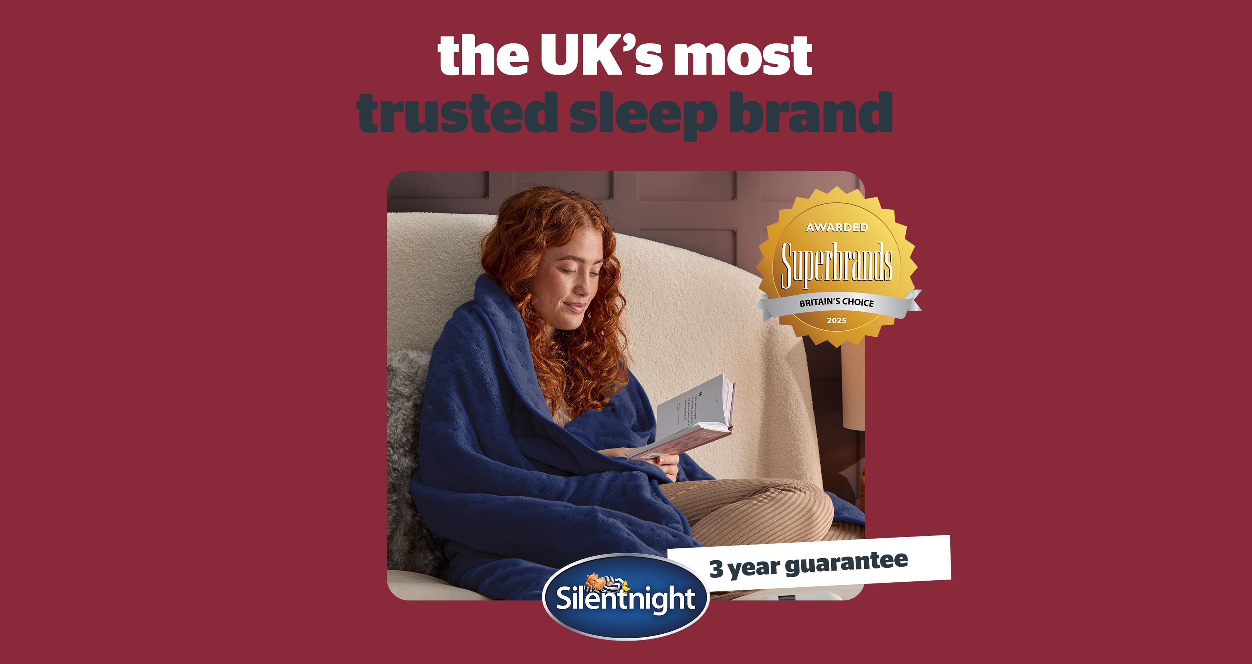 Luxury Silentnight Heated Throw in Luxury Navy Navy