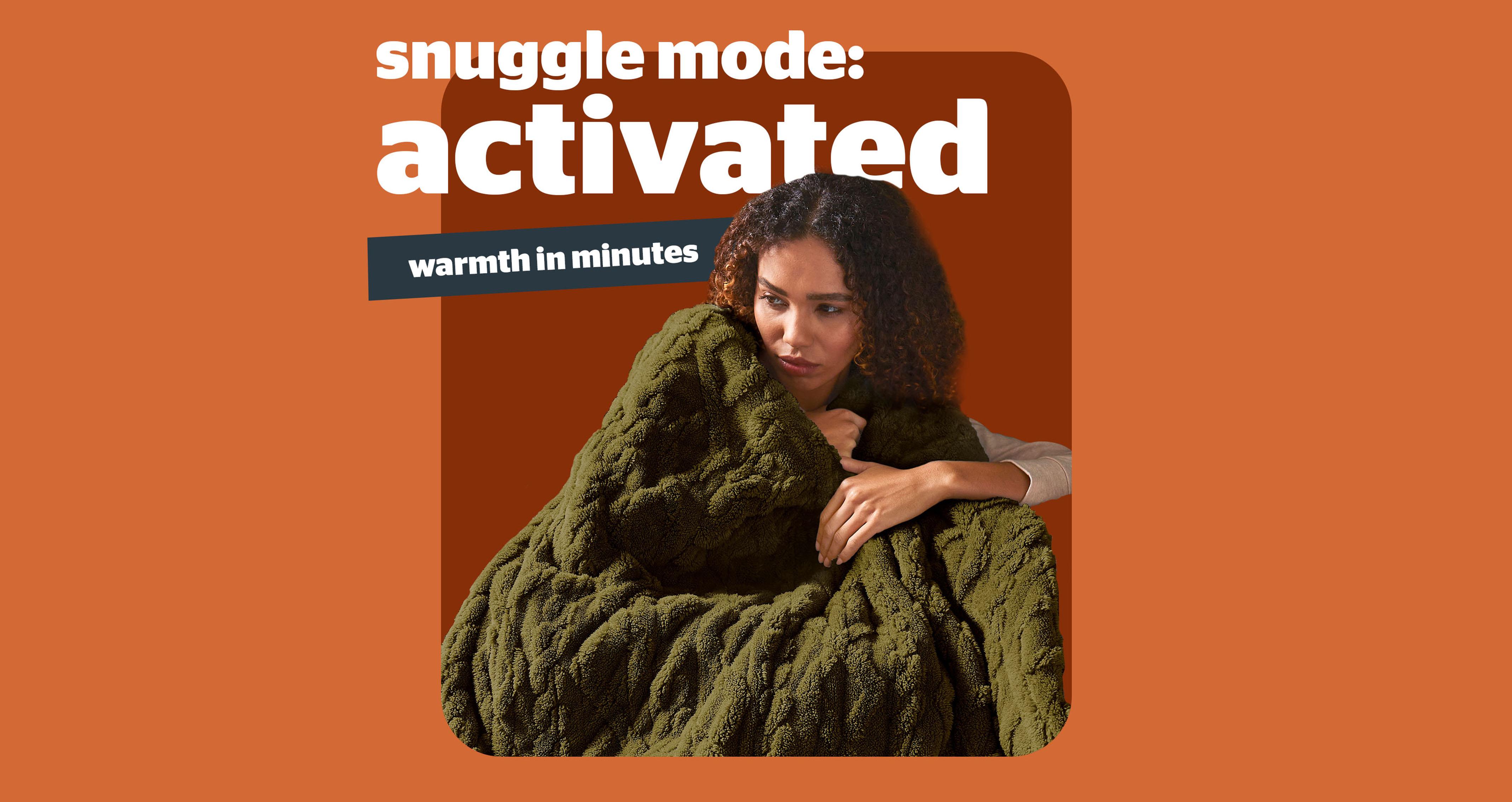 Luxury-super-cosy Silentnight Heated Throw in Luxury Super Cosy Green Green