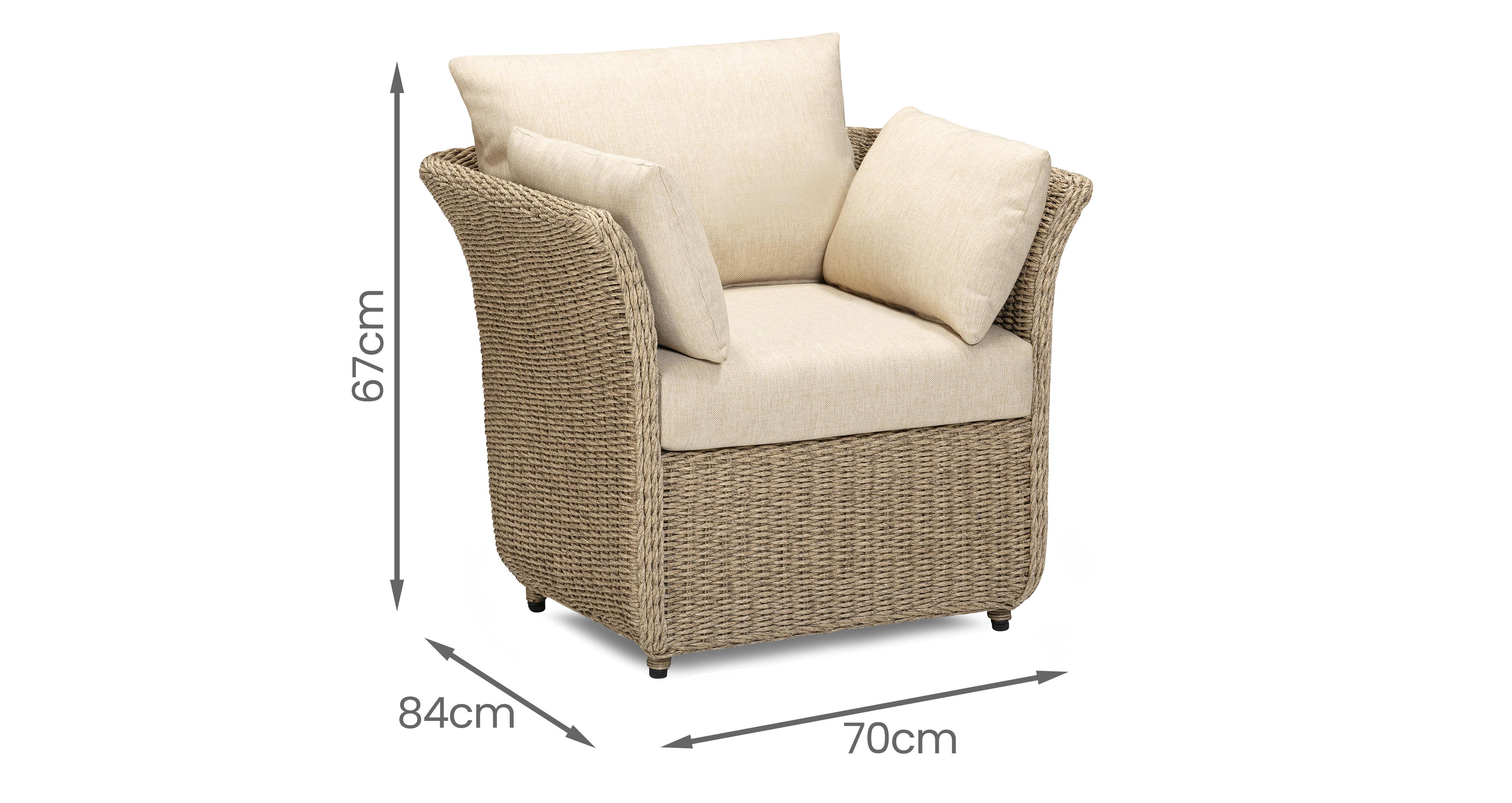 Malaga Bistro Set in Malaga Neutral