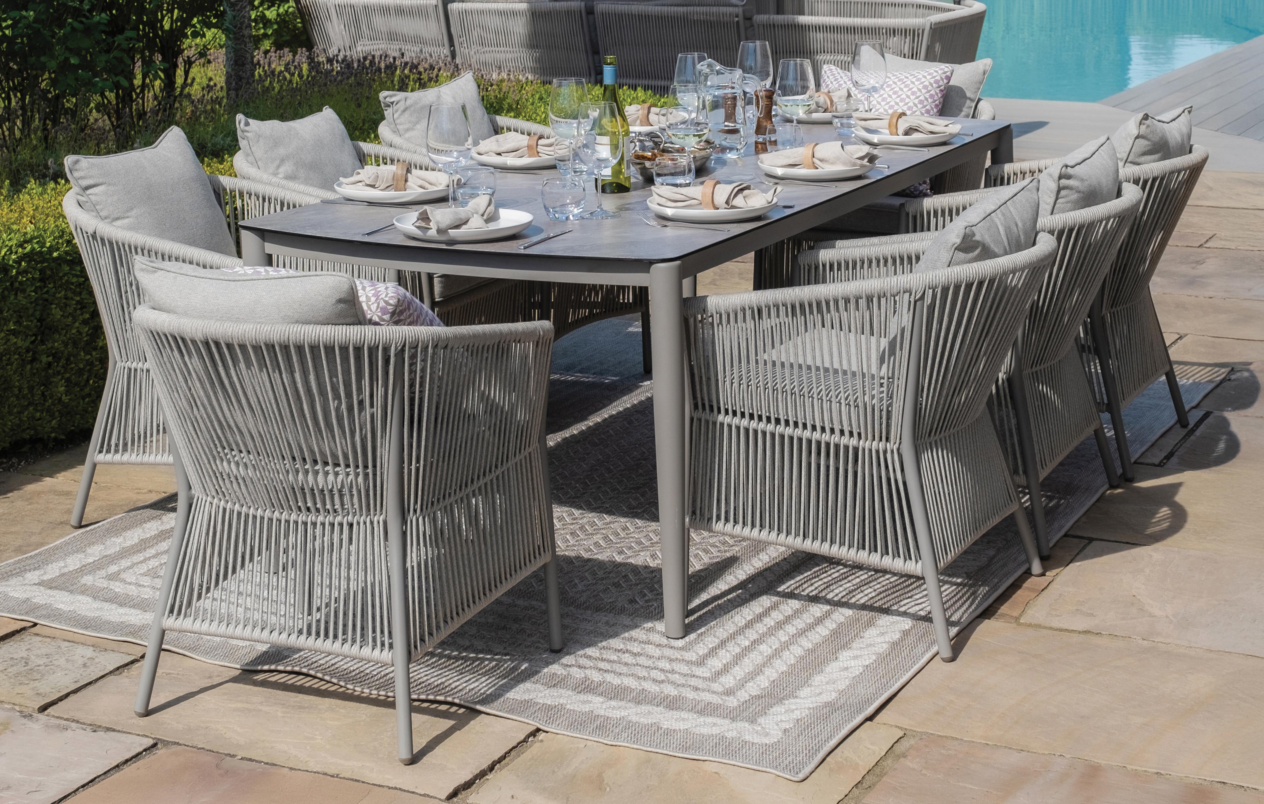 8 Seat Round Dining Set