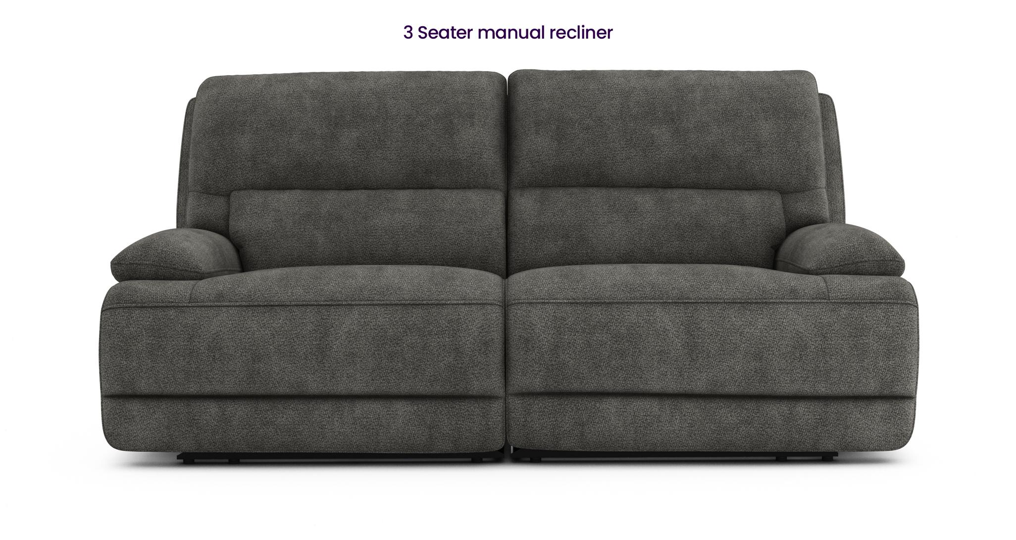 Mallow 3 Seater Manual Recliner DFS