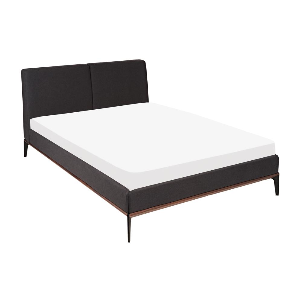 DFS Dwell Double Bedframe Malmo Bed Dark Grey Fabric