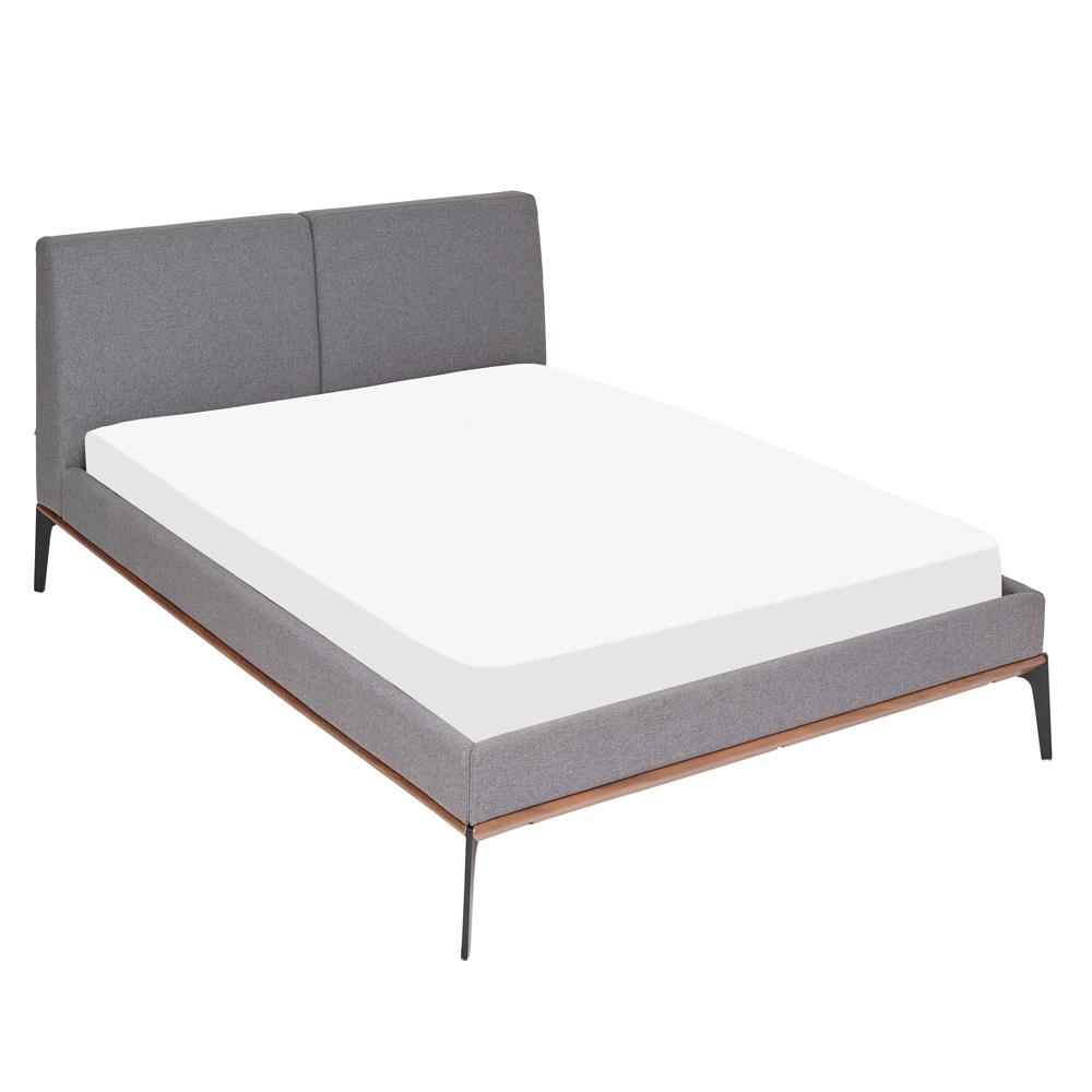 DFS Dwell Double Bedframe Malmo Bed Grey Fabric