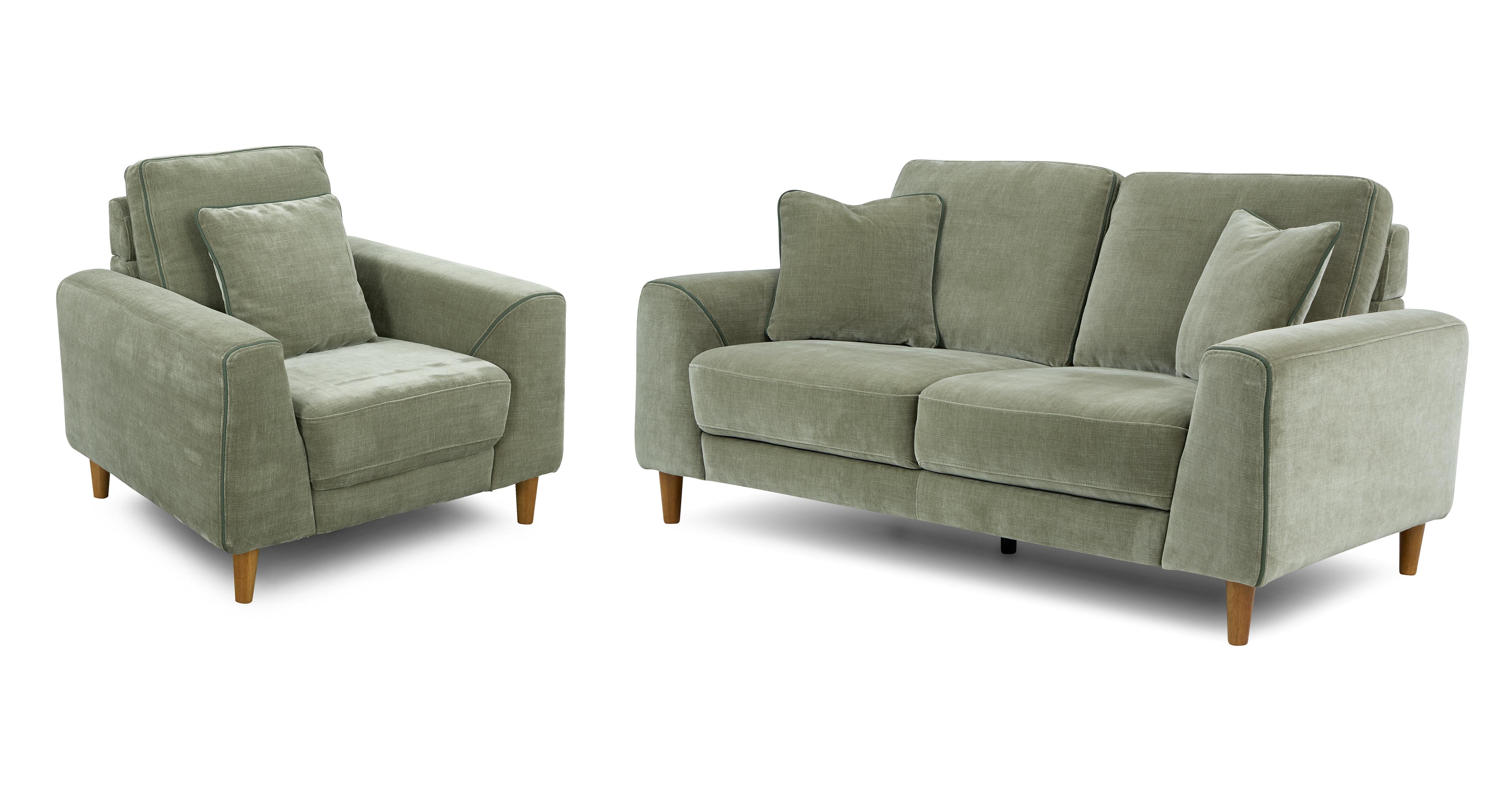 3 Seater Sofa and Armchair Bundle