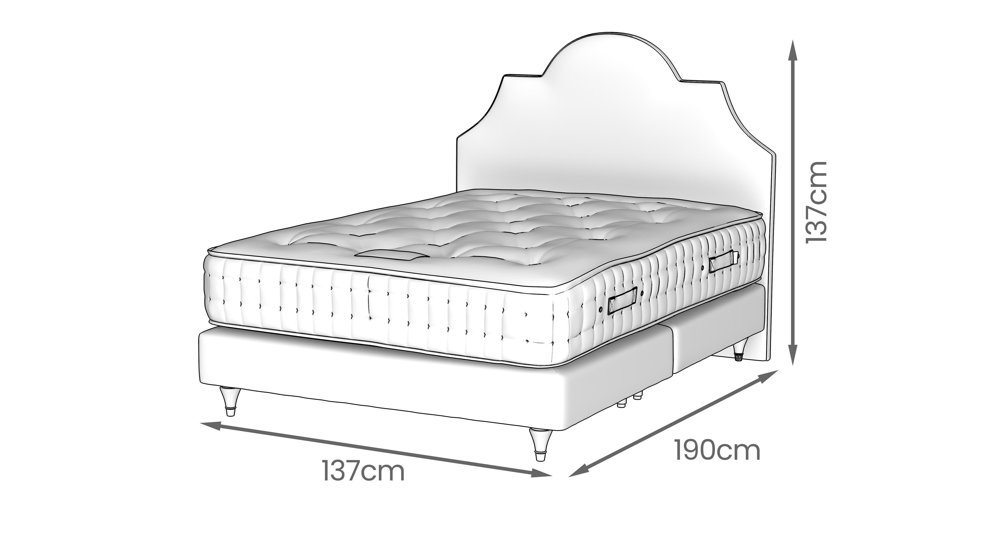 Mapelthorpe Double Bedframe & Sycamore Mattress in Mapelthorpe Weave Navy