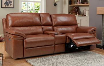 Large 2 Seater Power Recliner and Smart Console