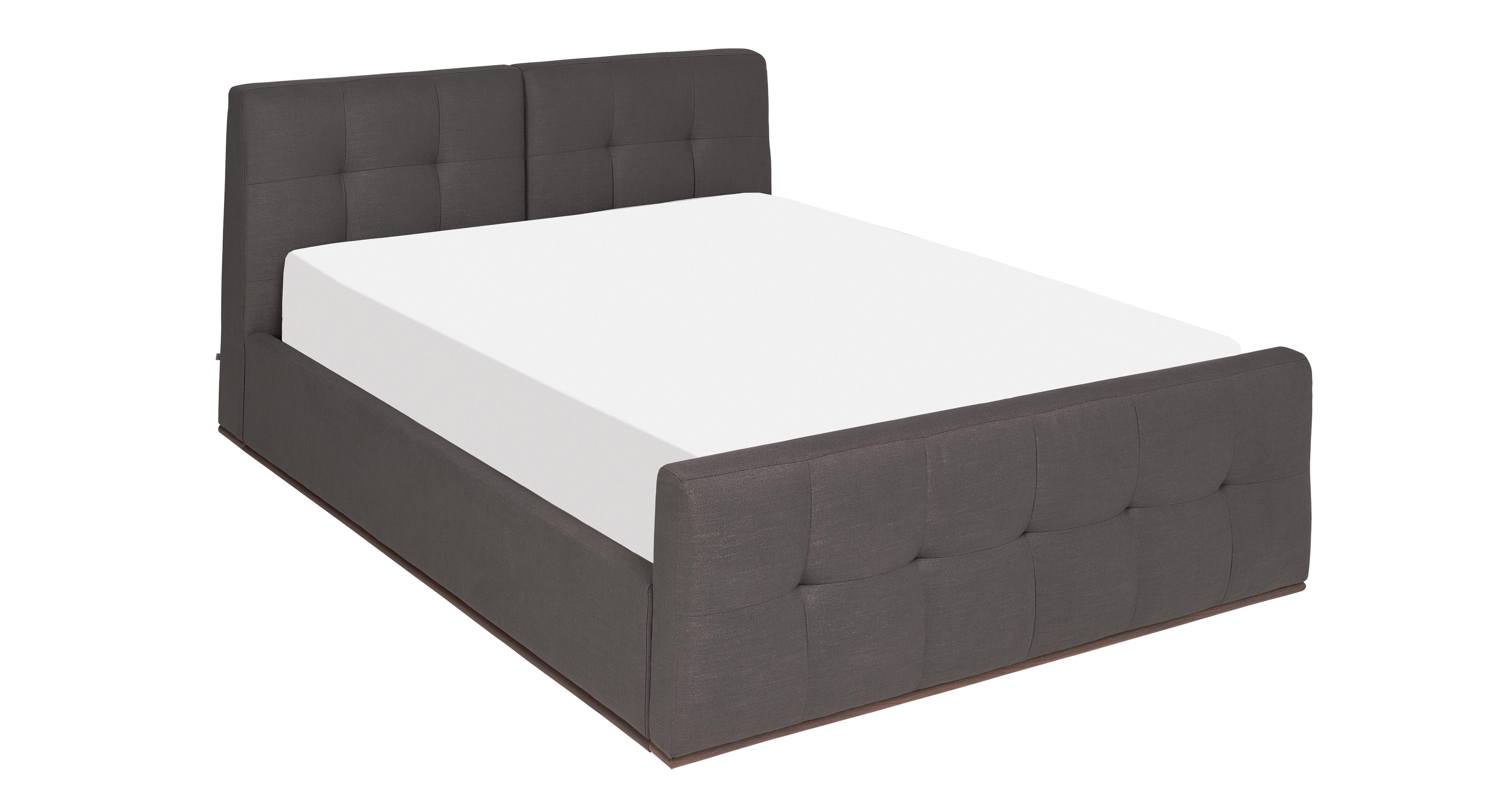 DFS Dwell Double Ottoman Bedframe Marseille Grey Fabric