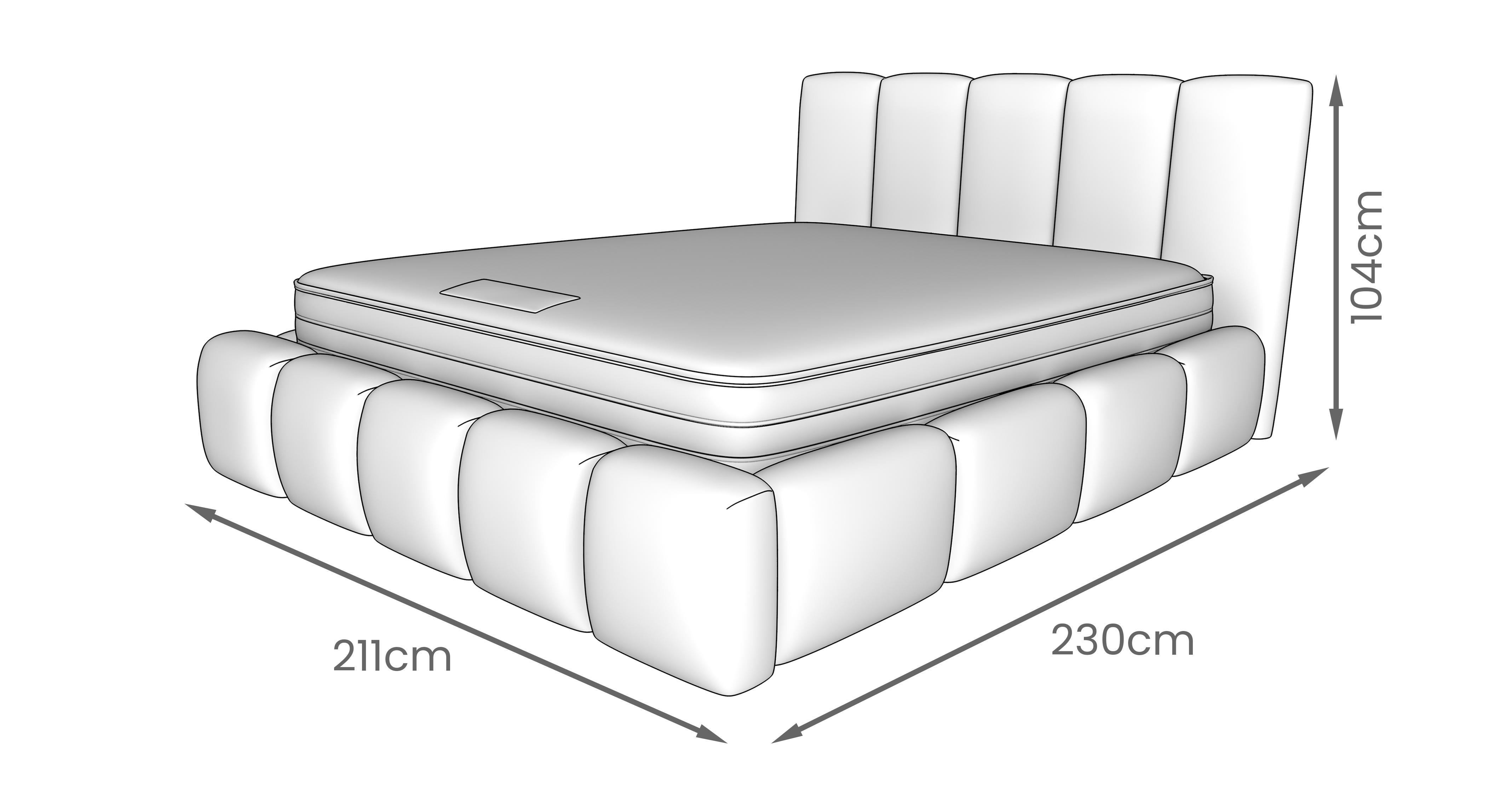 Marylebone Super King Ottoman in Marylebone Chenille Cream