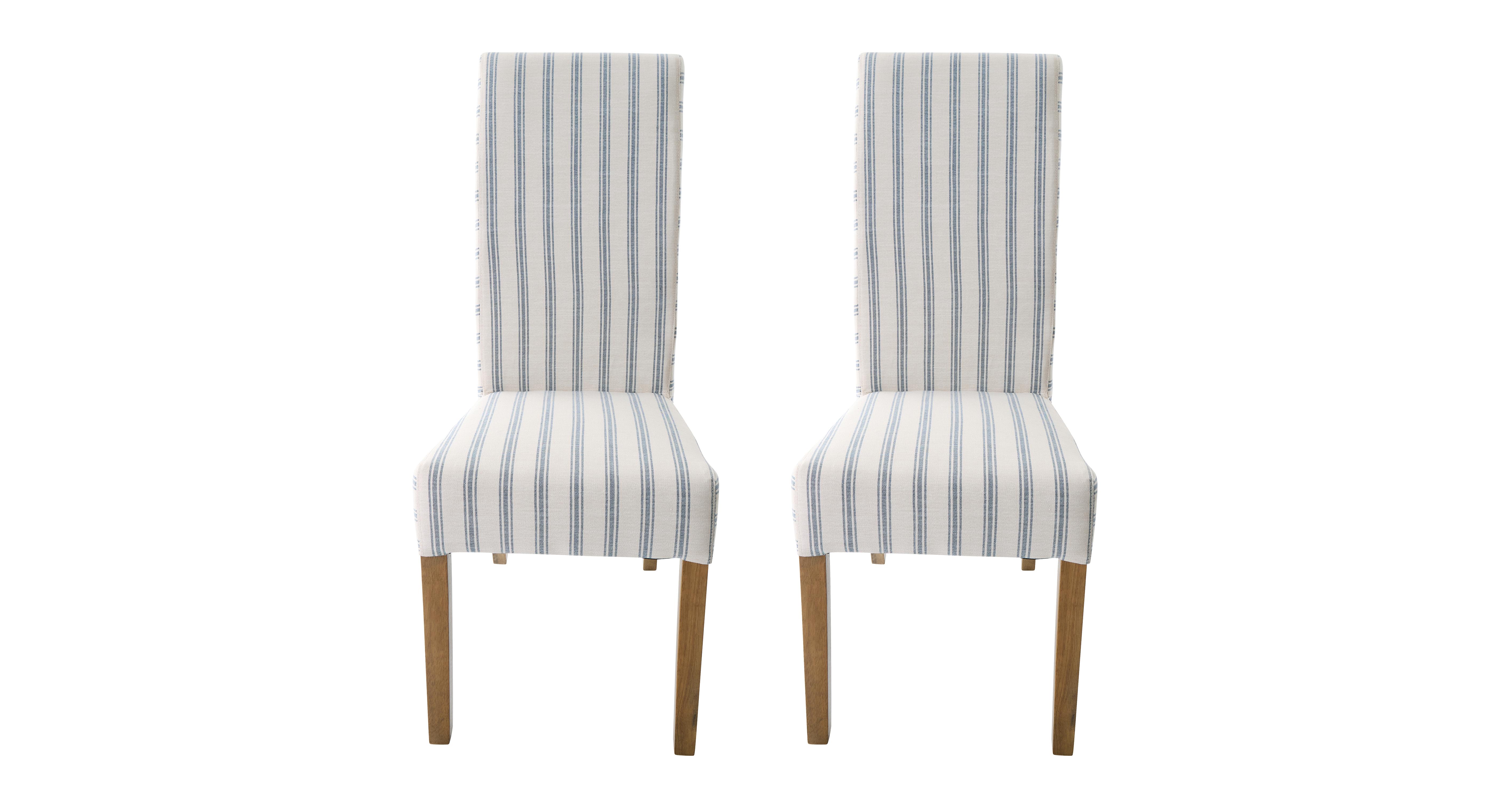 Set of 2 Scroll Back Dining Chairs