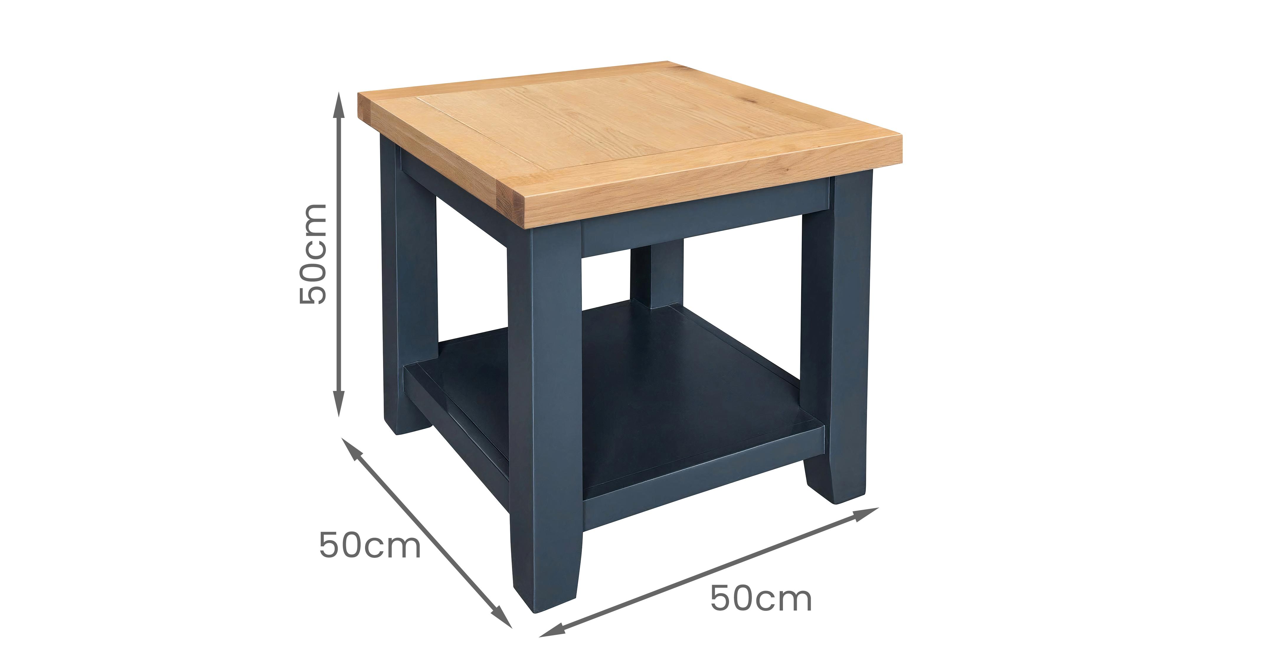 Maud-navy Lamp Table in Maud Navy Navy