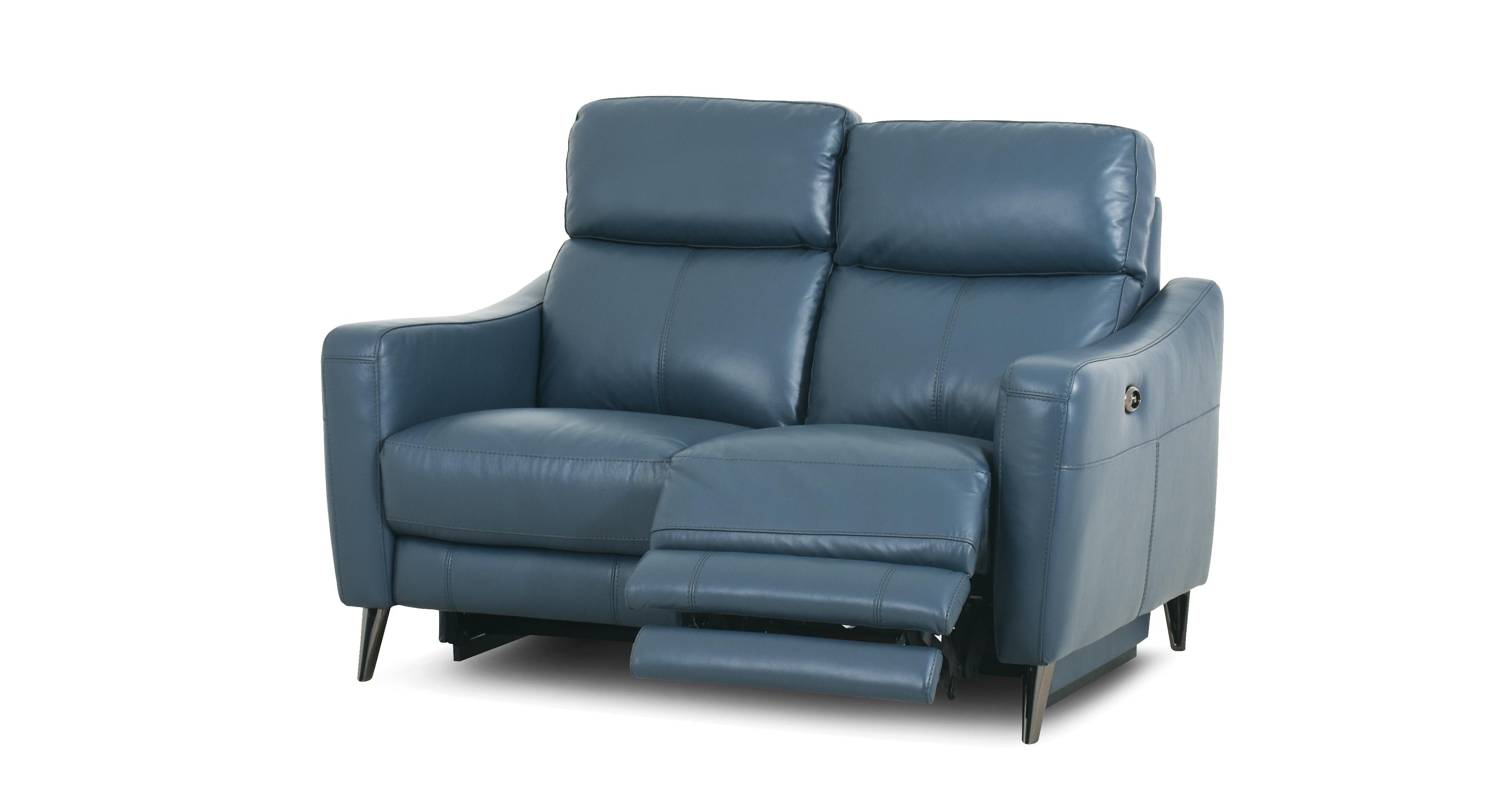 Dfs 2 seater leather recliner sofa sale