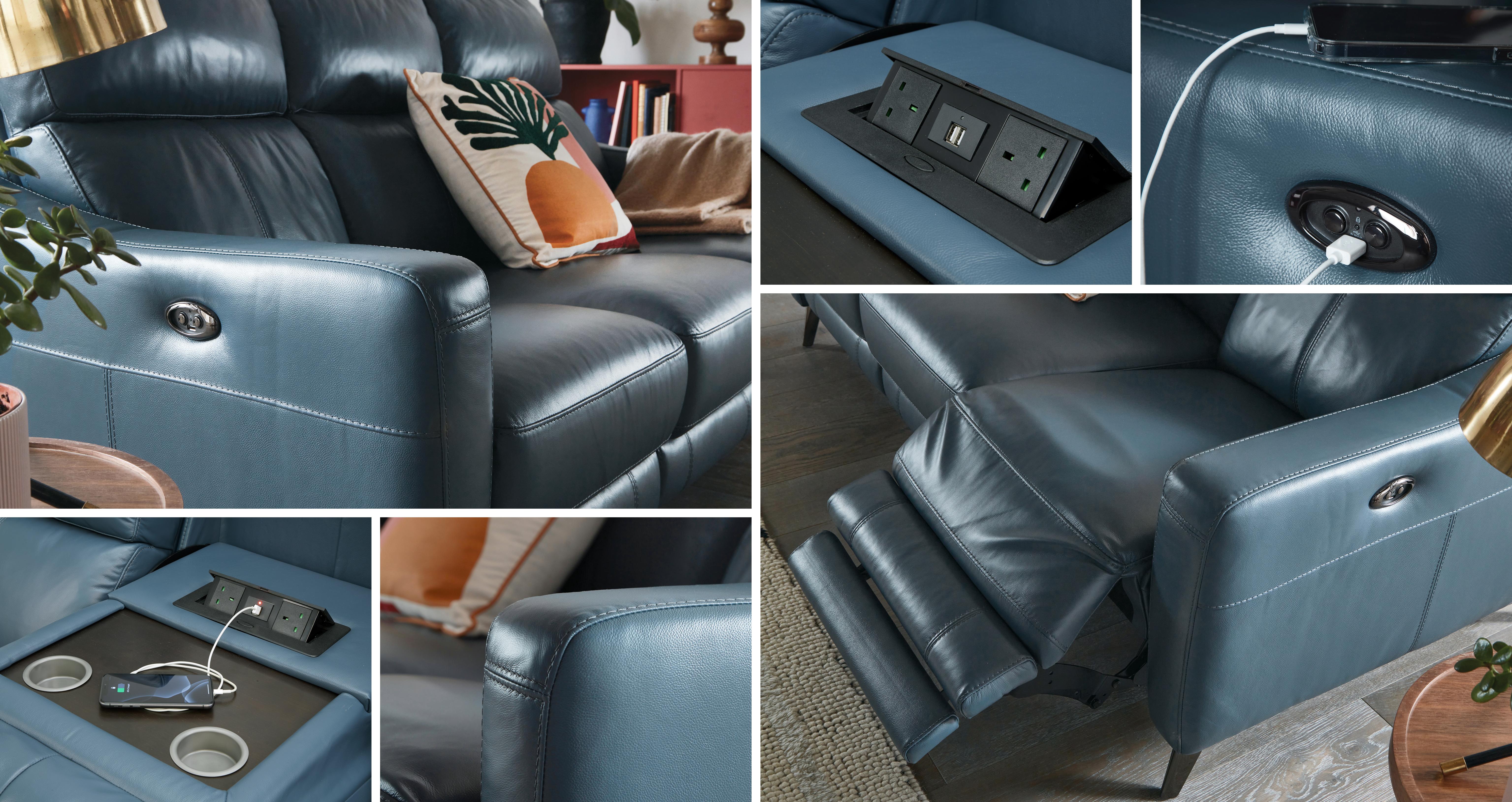 Maxen 3 Seater Power Sofa And Table | DFS
