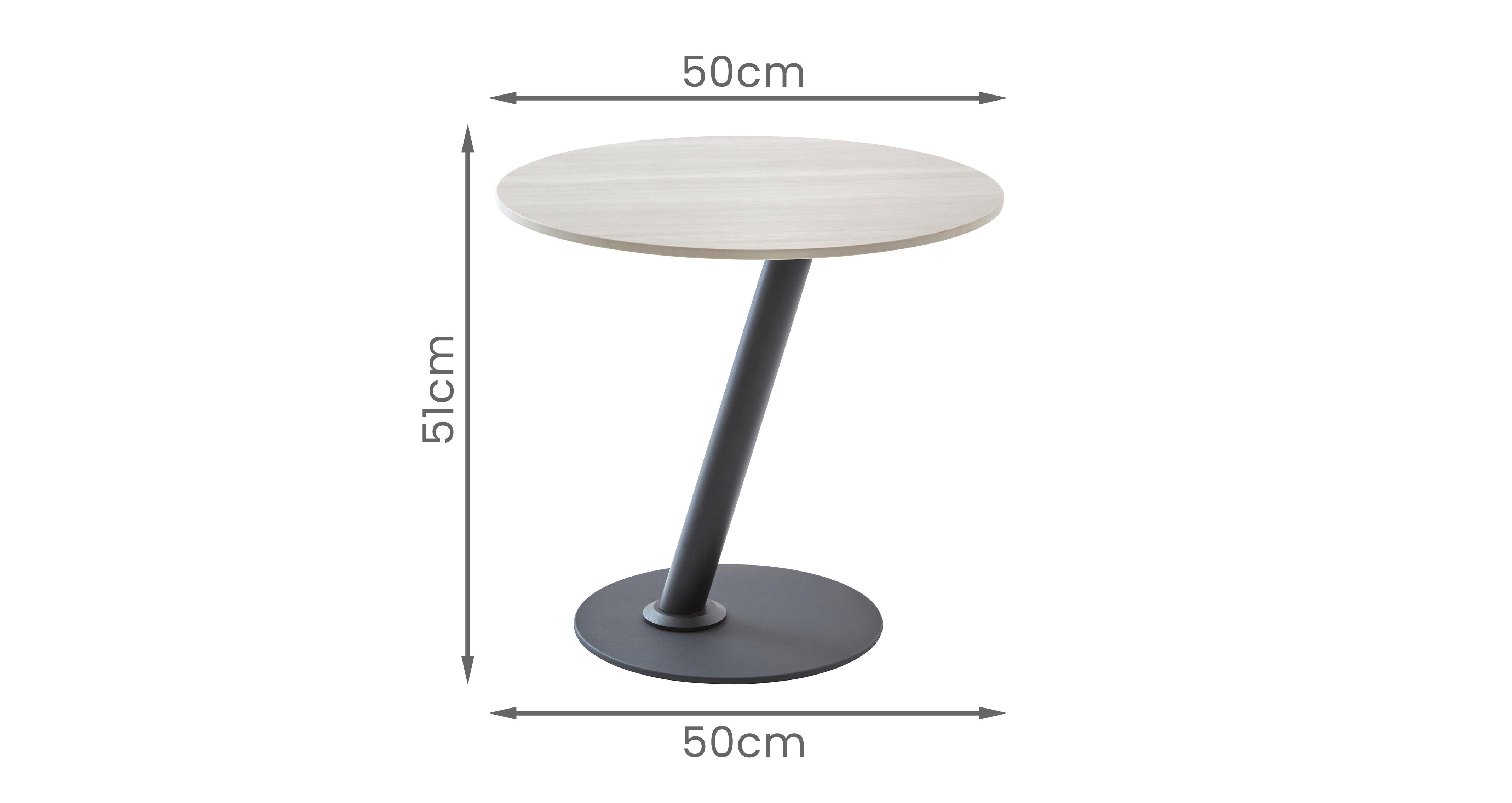 Mayer Lamp Table in Mayer Black