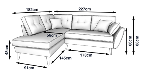 Measuring Your Sofa Er Guide Dfs, Standard Sofa Seat Depth