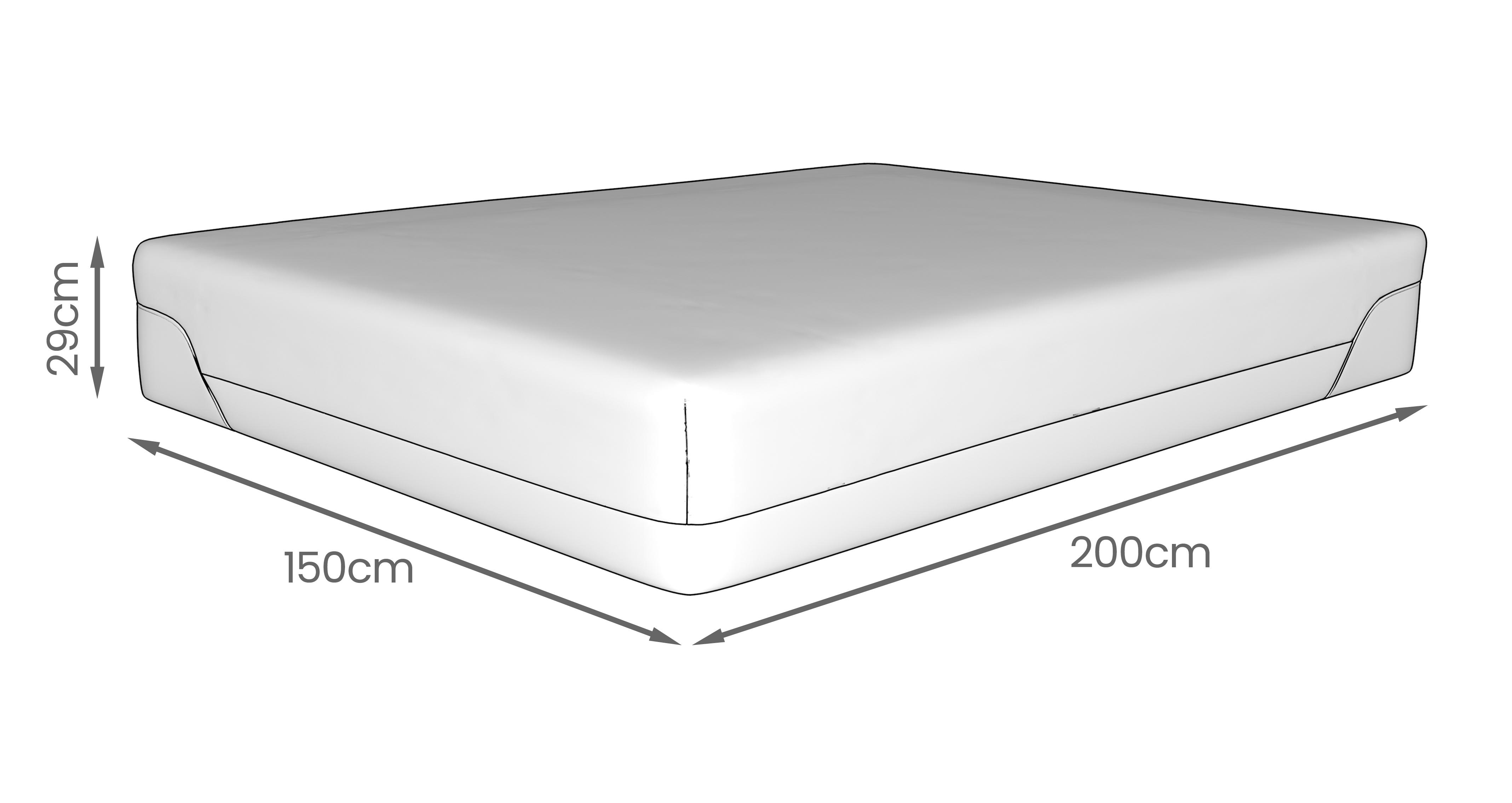 Memory-plush-800-pocket-mattress King Mattress in Memory Plush White