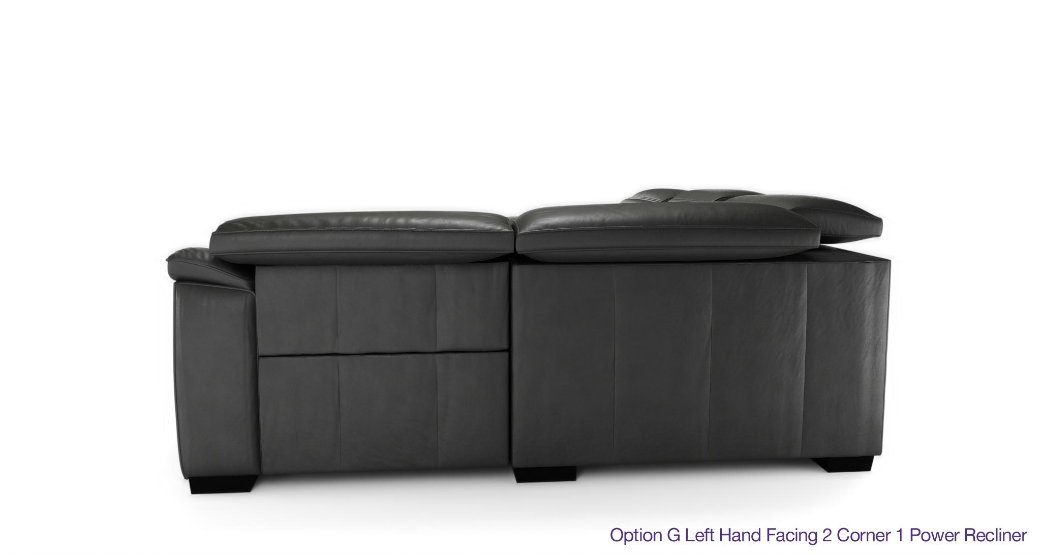 Messina Option G Left Hand Facing 2 Corner 1 Power Double Recliner