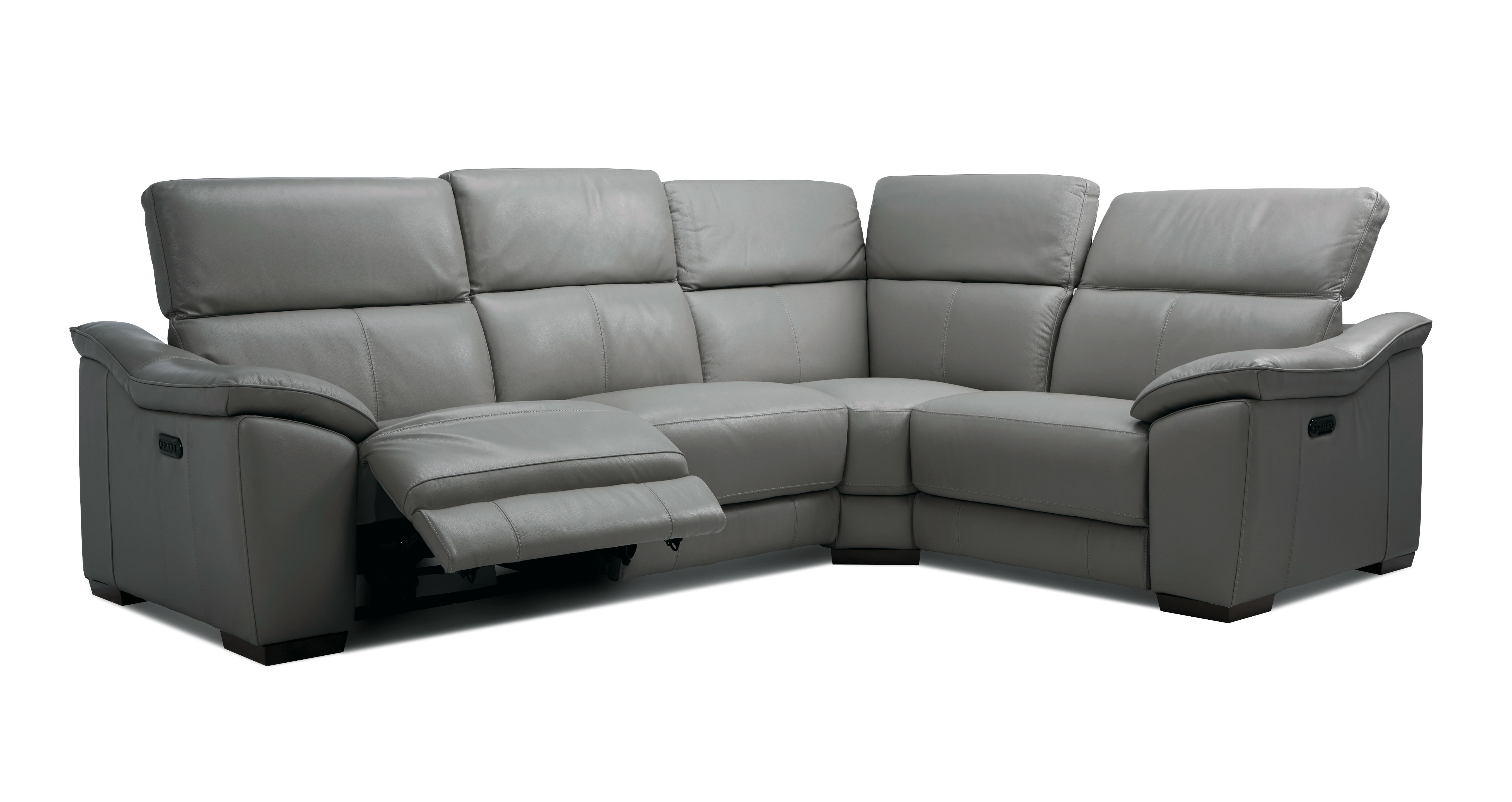 L shaped leather couch deals with recliners