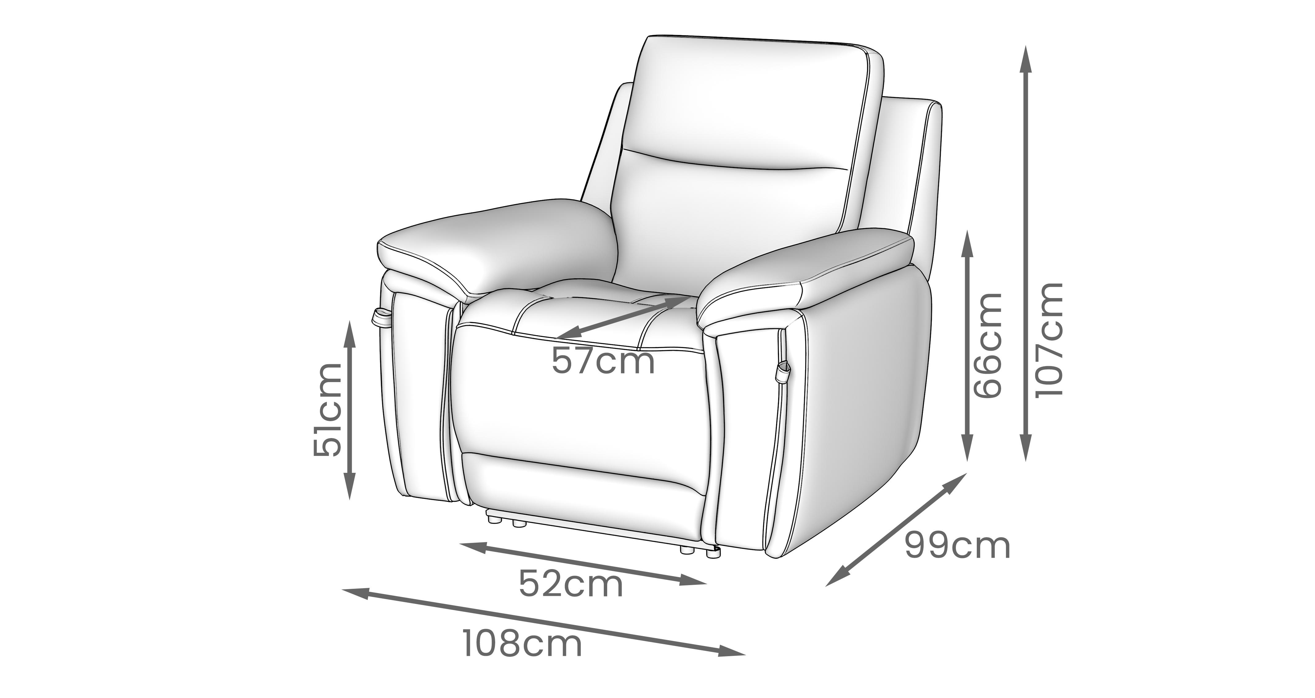Meyer-express Power Recliner Chair in Meyer Express Fabric Mist