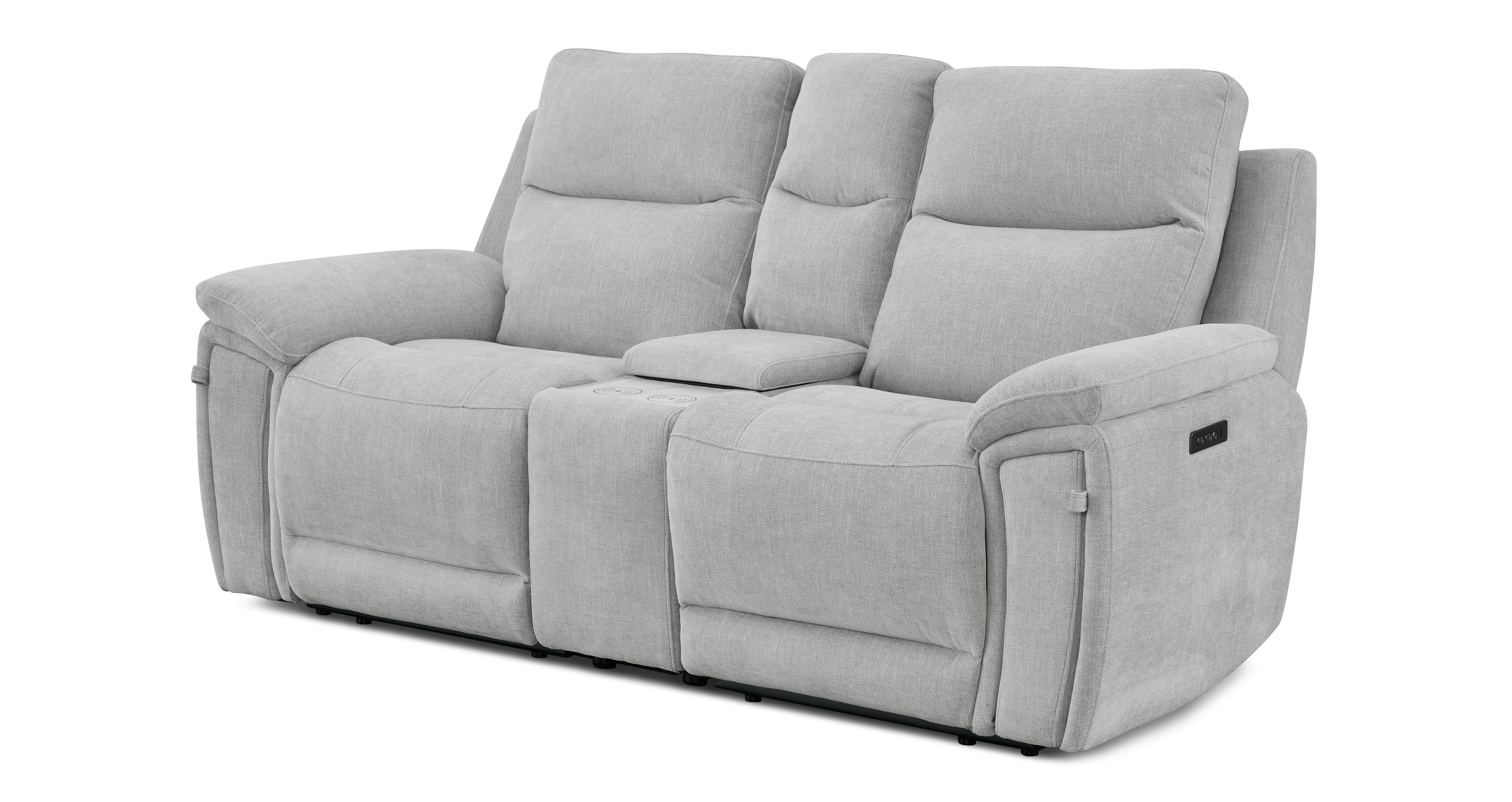 Meyer-express 2 Seater Power Recliner With Smart Console in Meyer Express Fabric Mist
