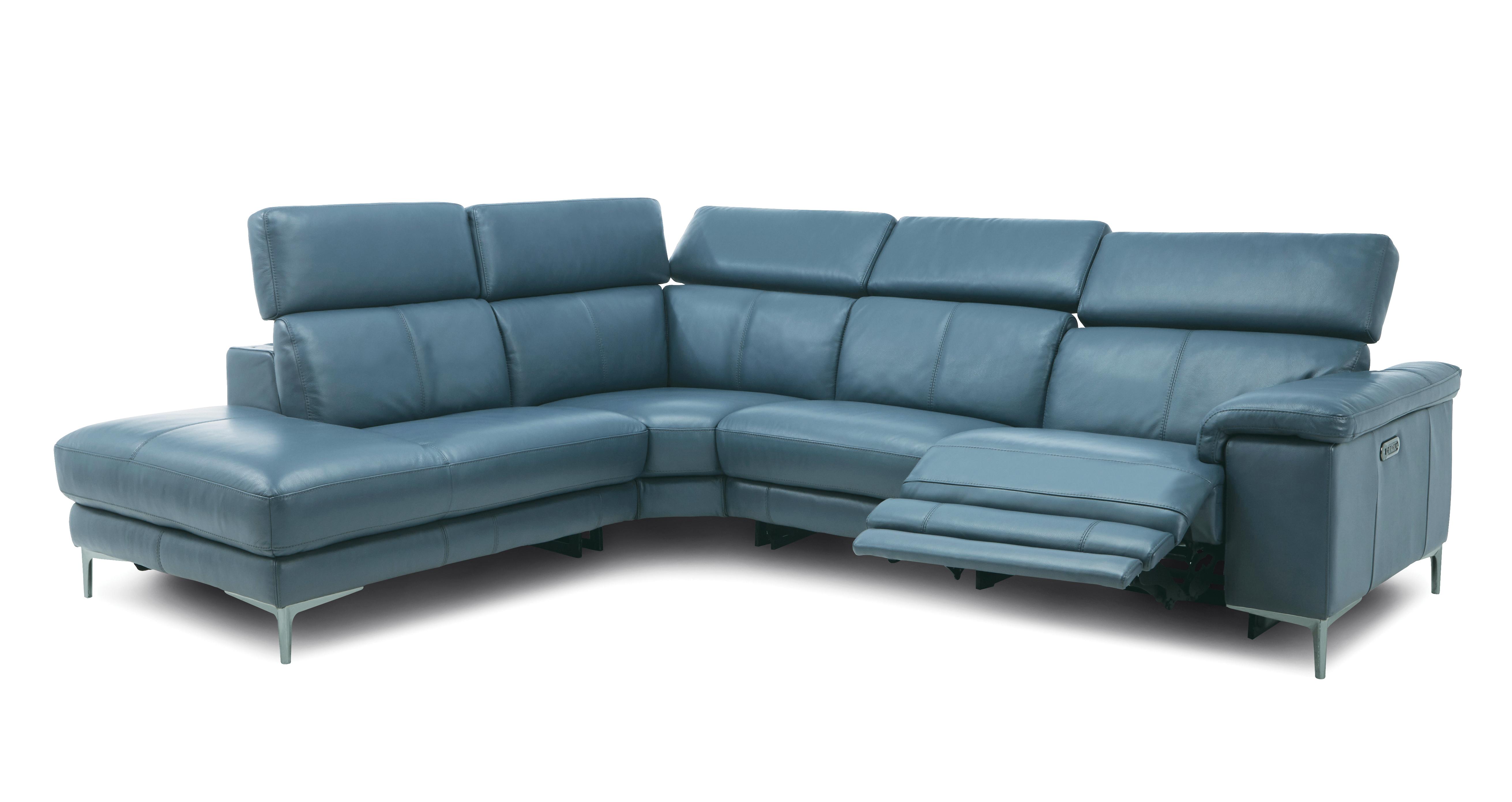 Milano Option B Right Hand Facing Arm 3, Milano Leather Sectional