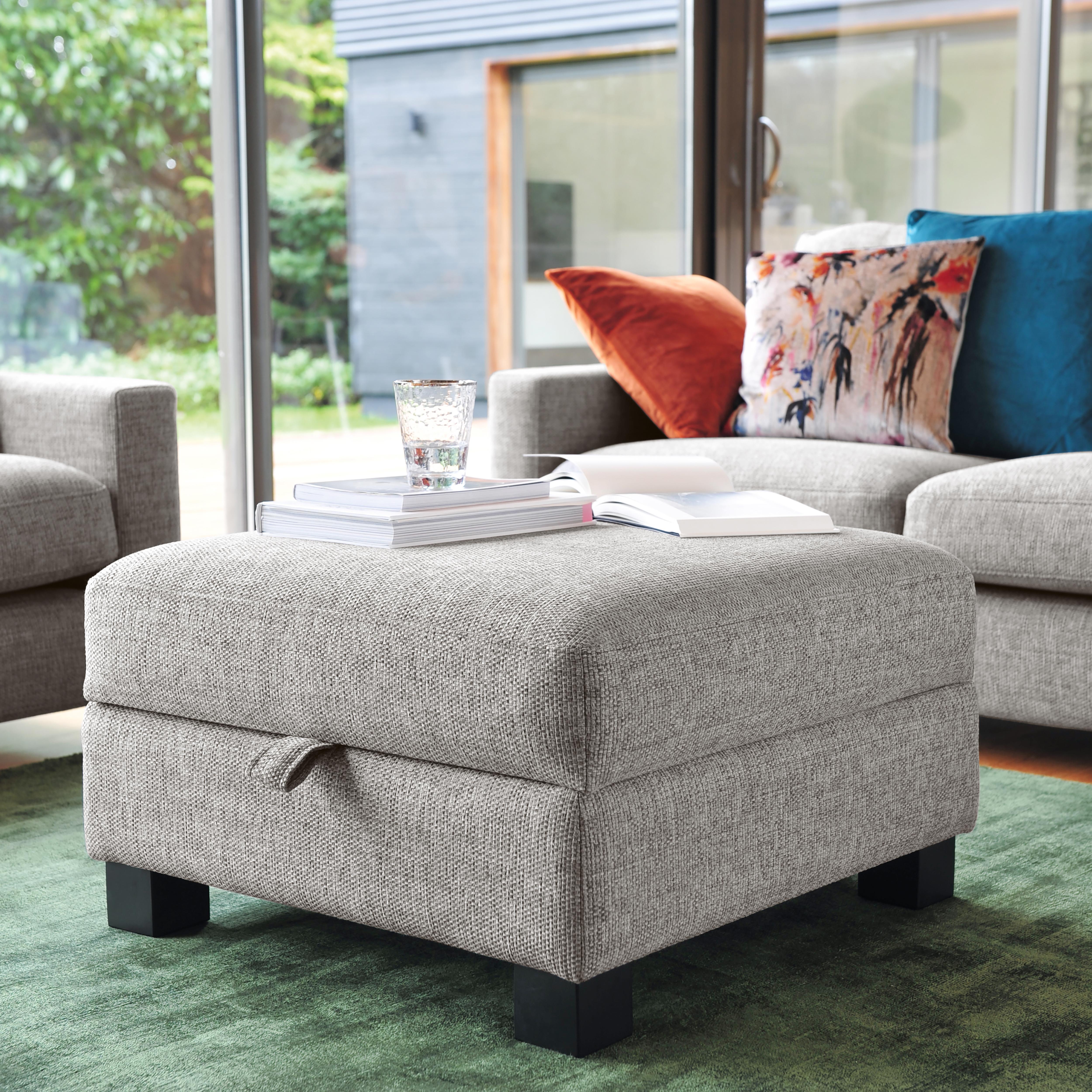Monaco Ii Storage Footstool | DFS