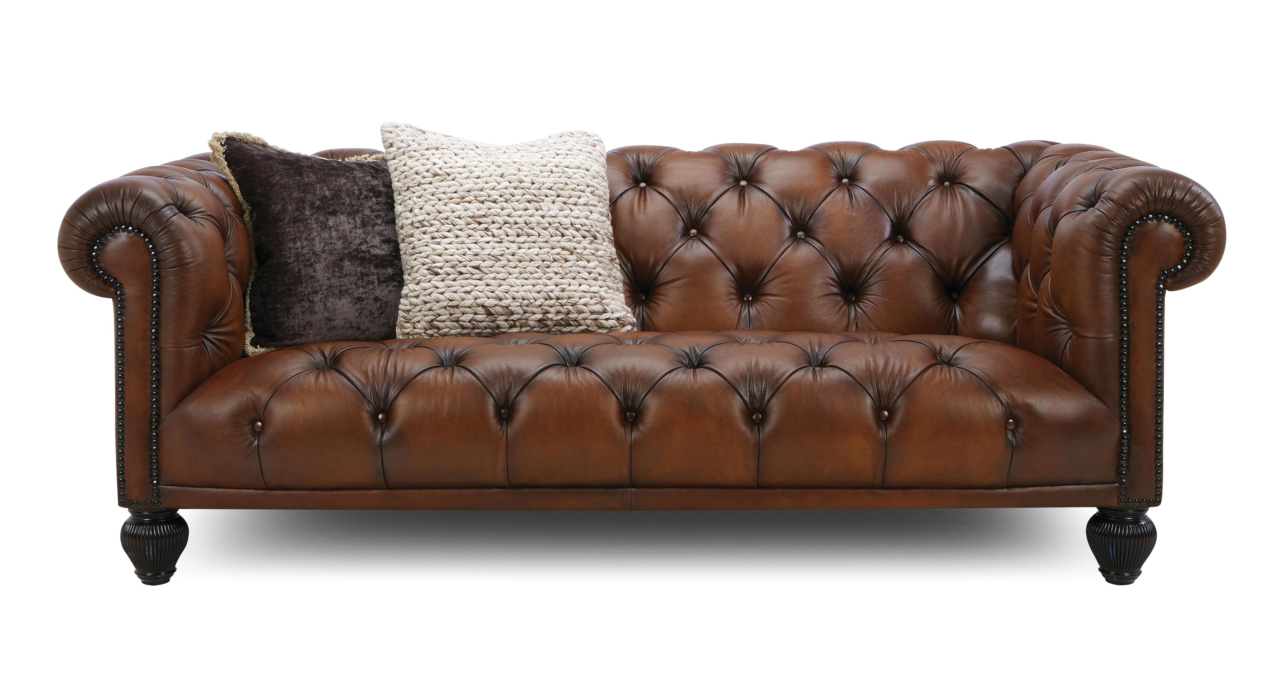 Montgomery 3 Seater Sofa Antique Leather | DFS