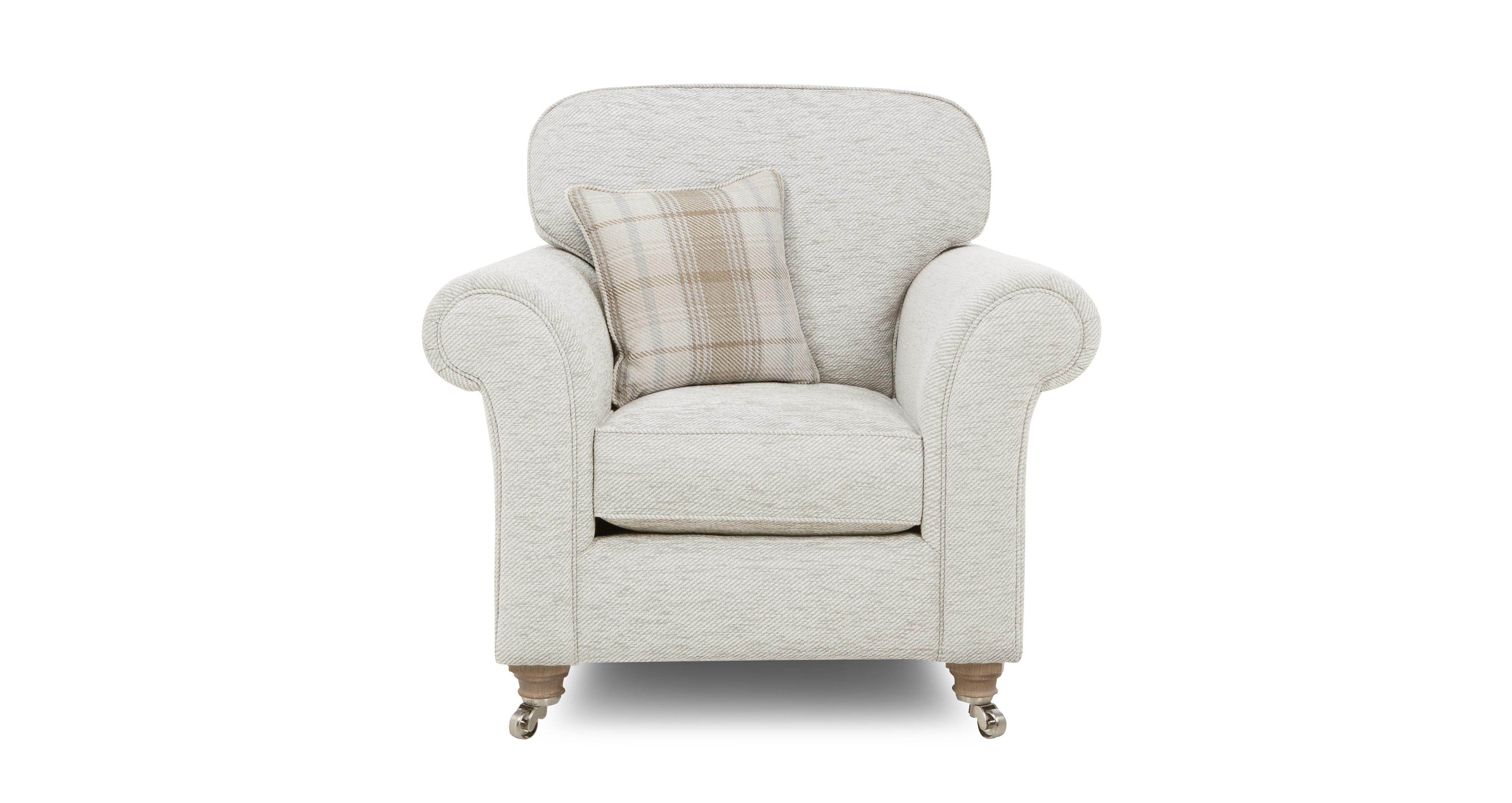 morland Plaid 2 Seater Formal Back Sofa