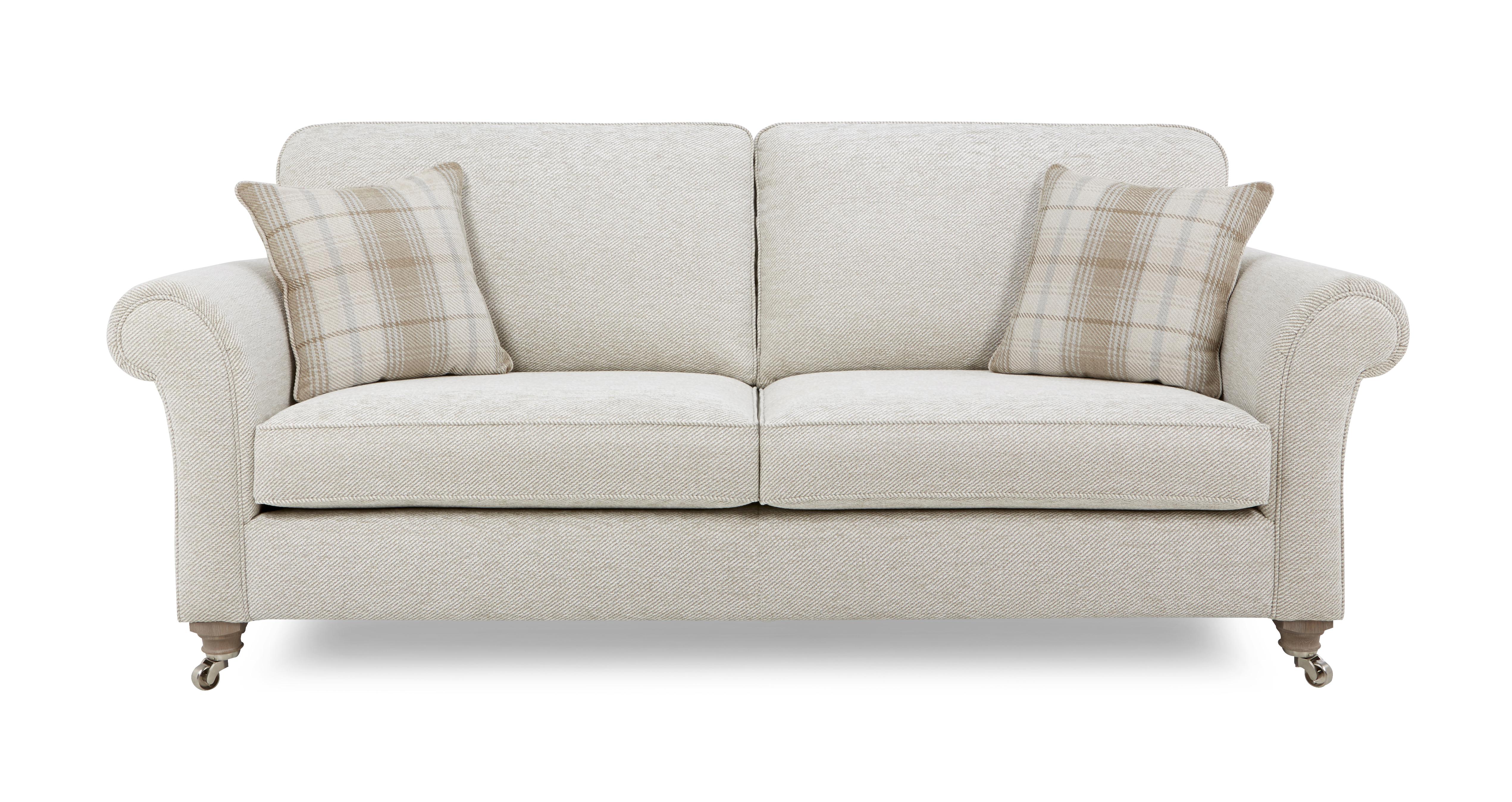 Morland Plain Body 4 Seater Formal Back Sofa