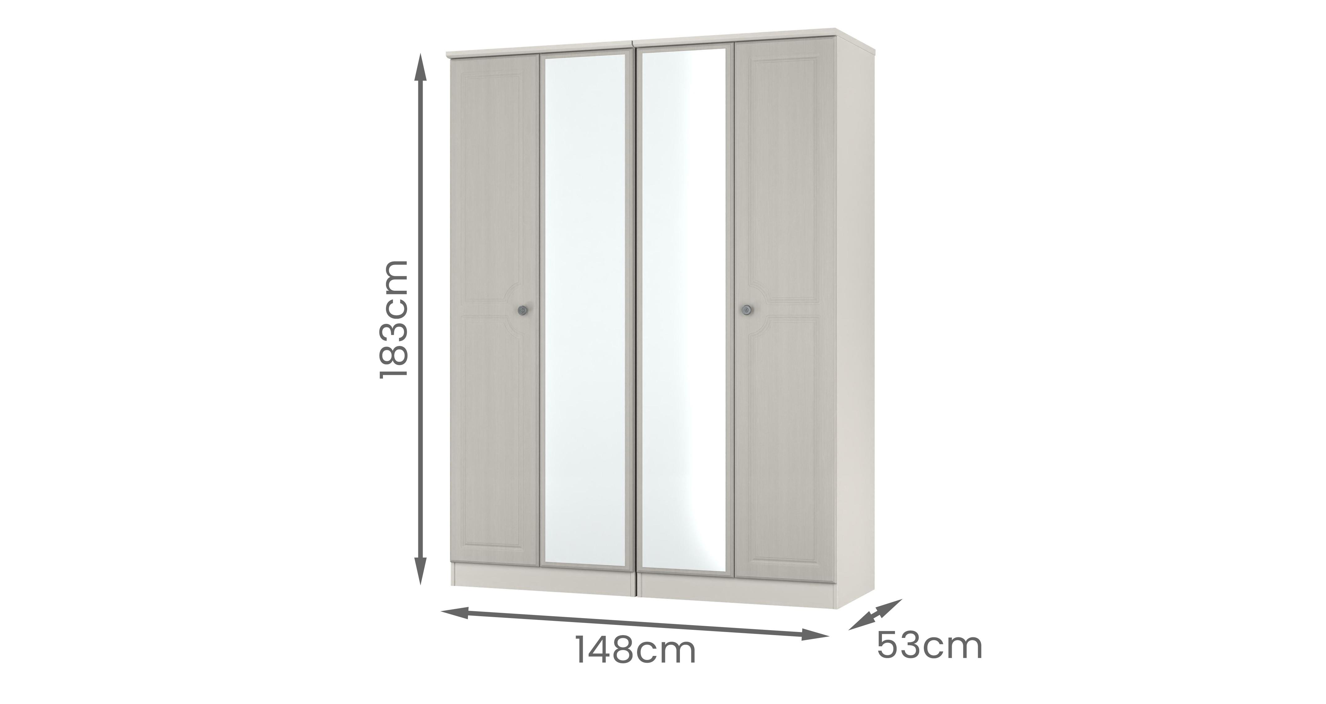 Moss 4 Door Double Wardrobe | DFS