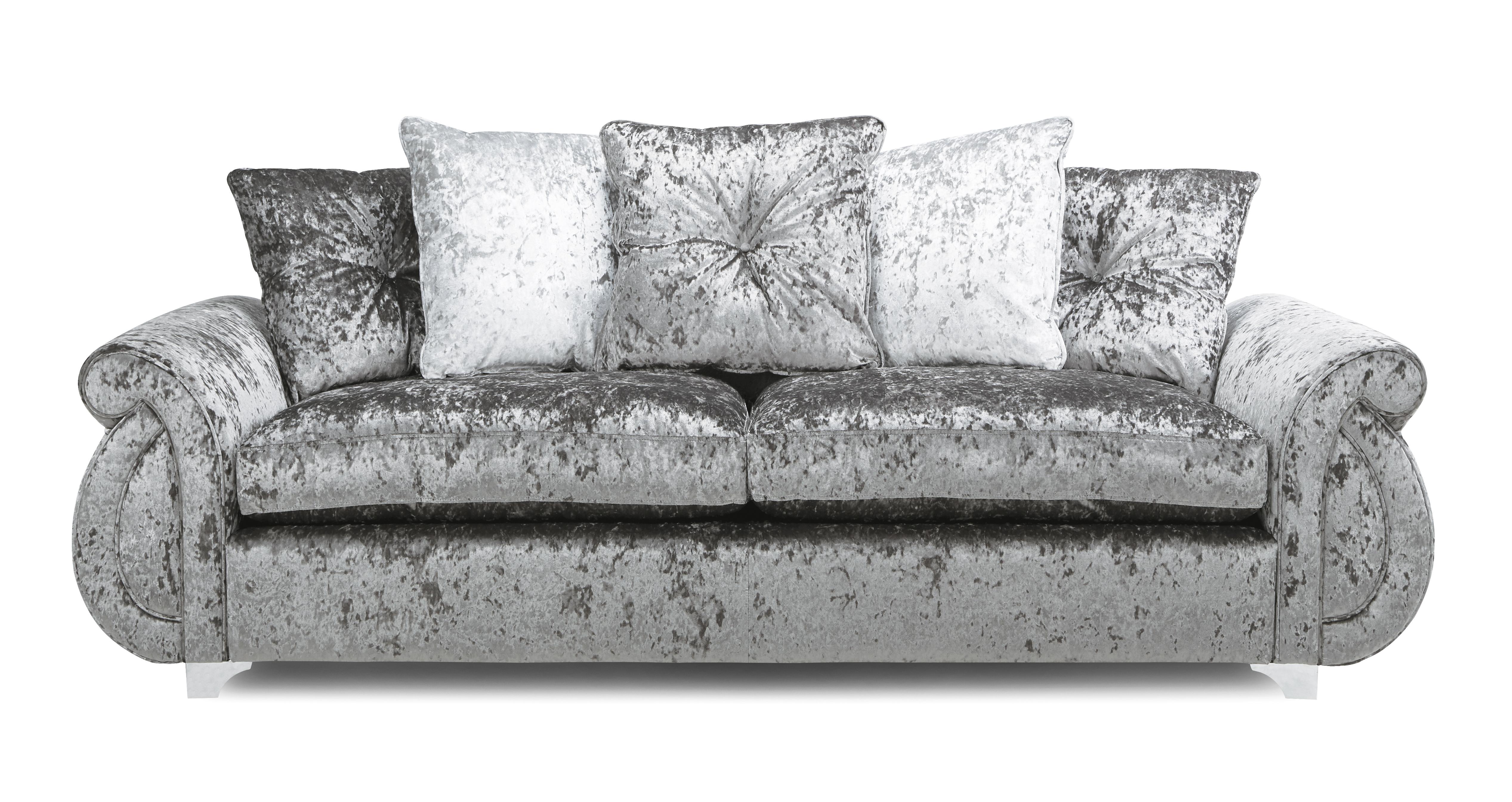 Mystify Pillow Back 4 Seater Sofa Krystal Dfs