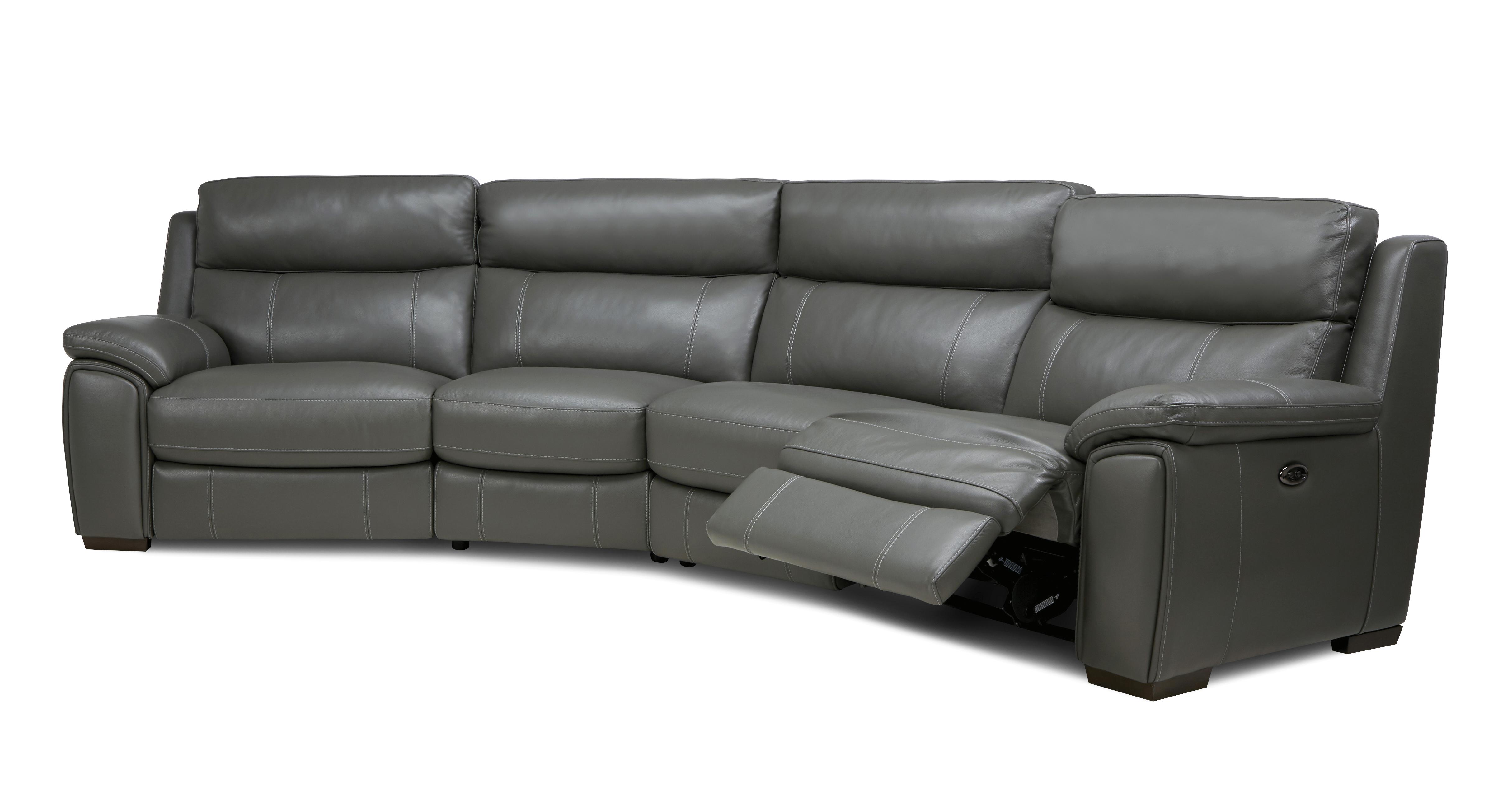 Navigate Option A 4 Piece Curved Power Recliner New Club Dfs