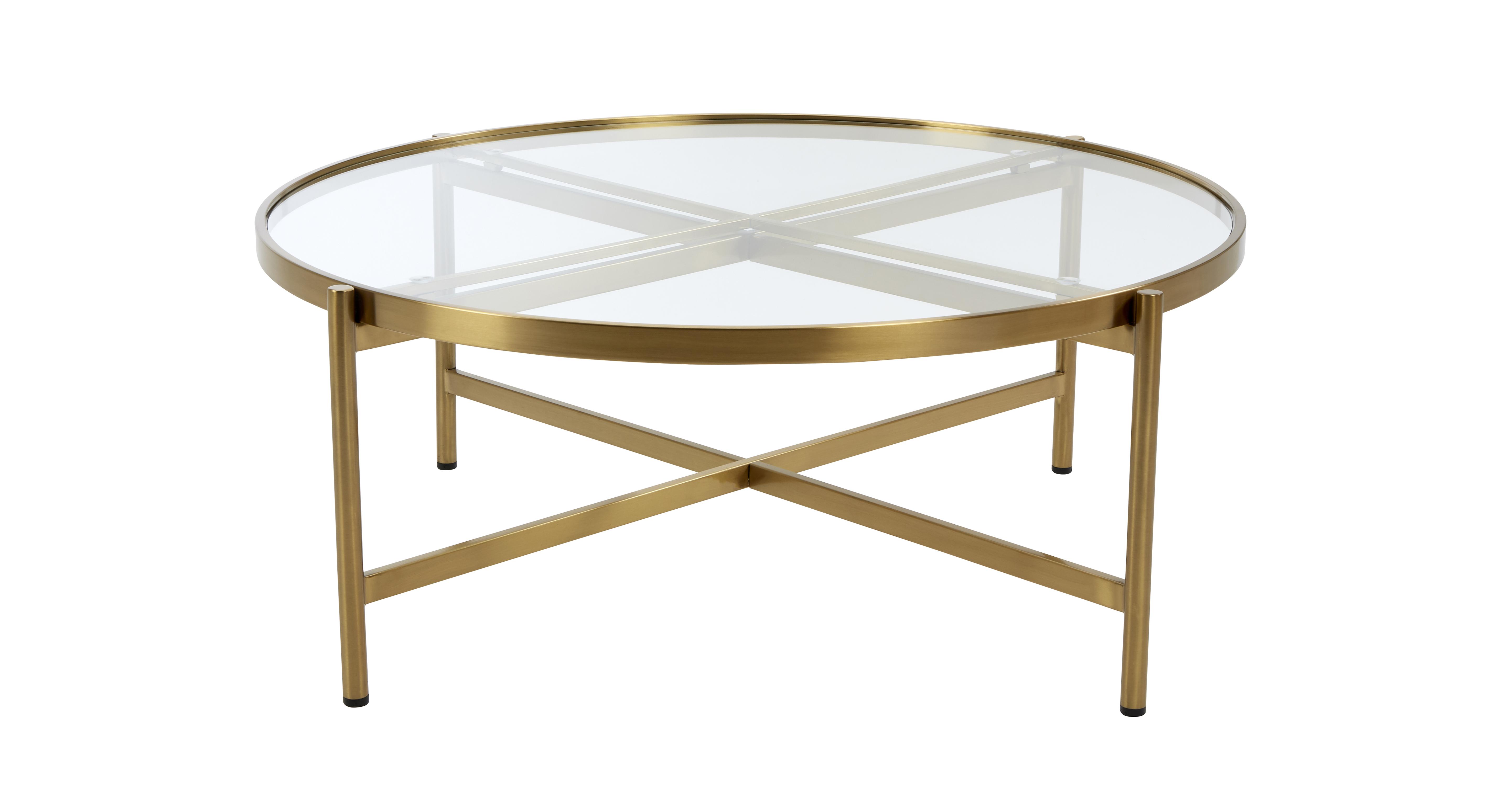 Tanner Oval Glass Coffee Table