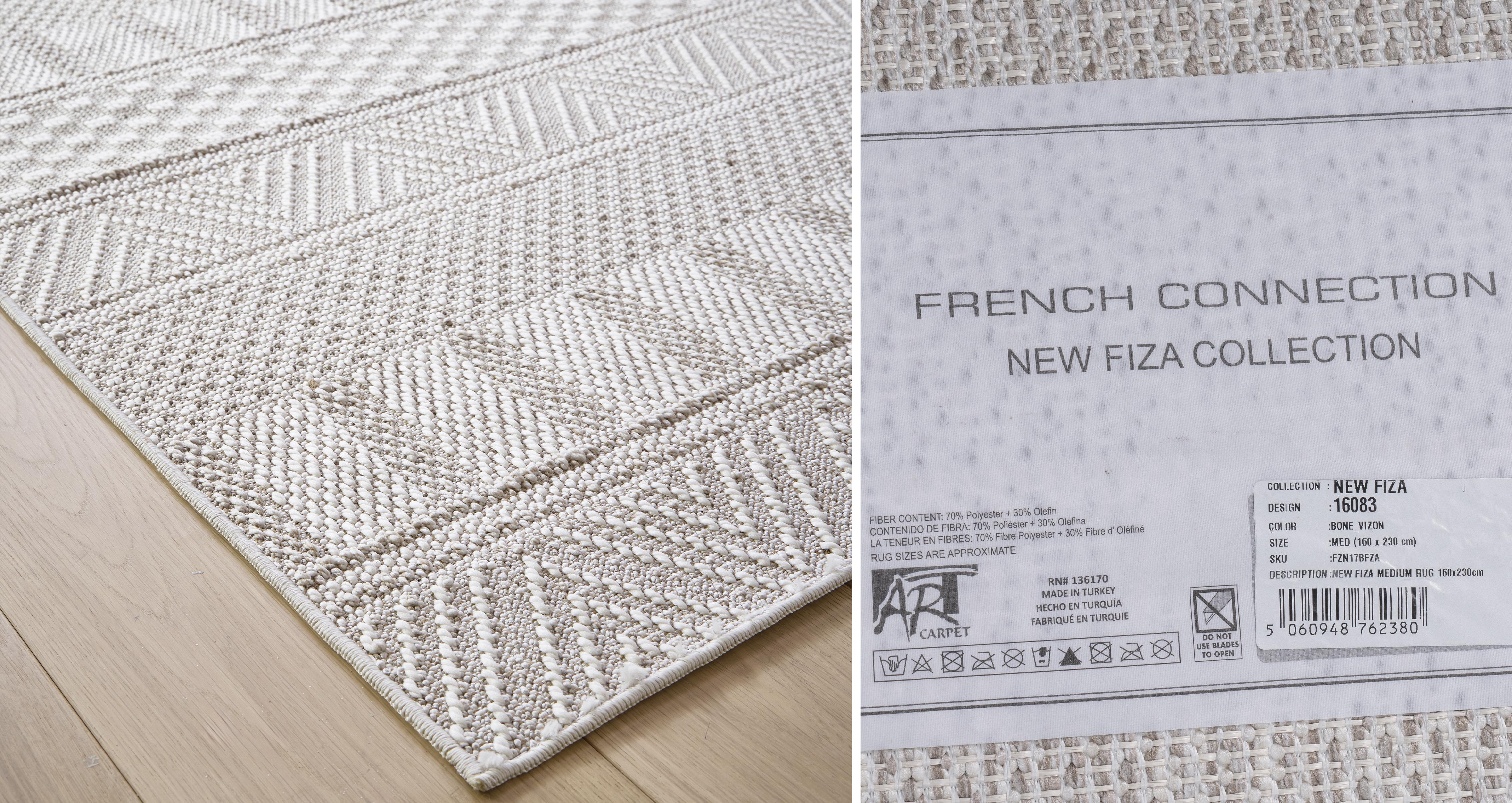 New-fiza-rug Medium Rug 160cm x 230cm in New Fiza Beige and Cream and Brown