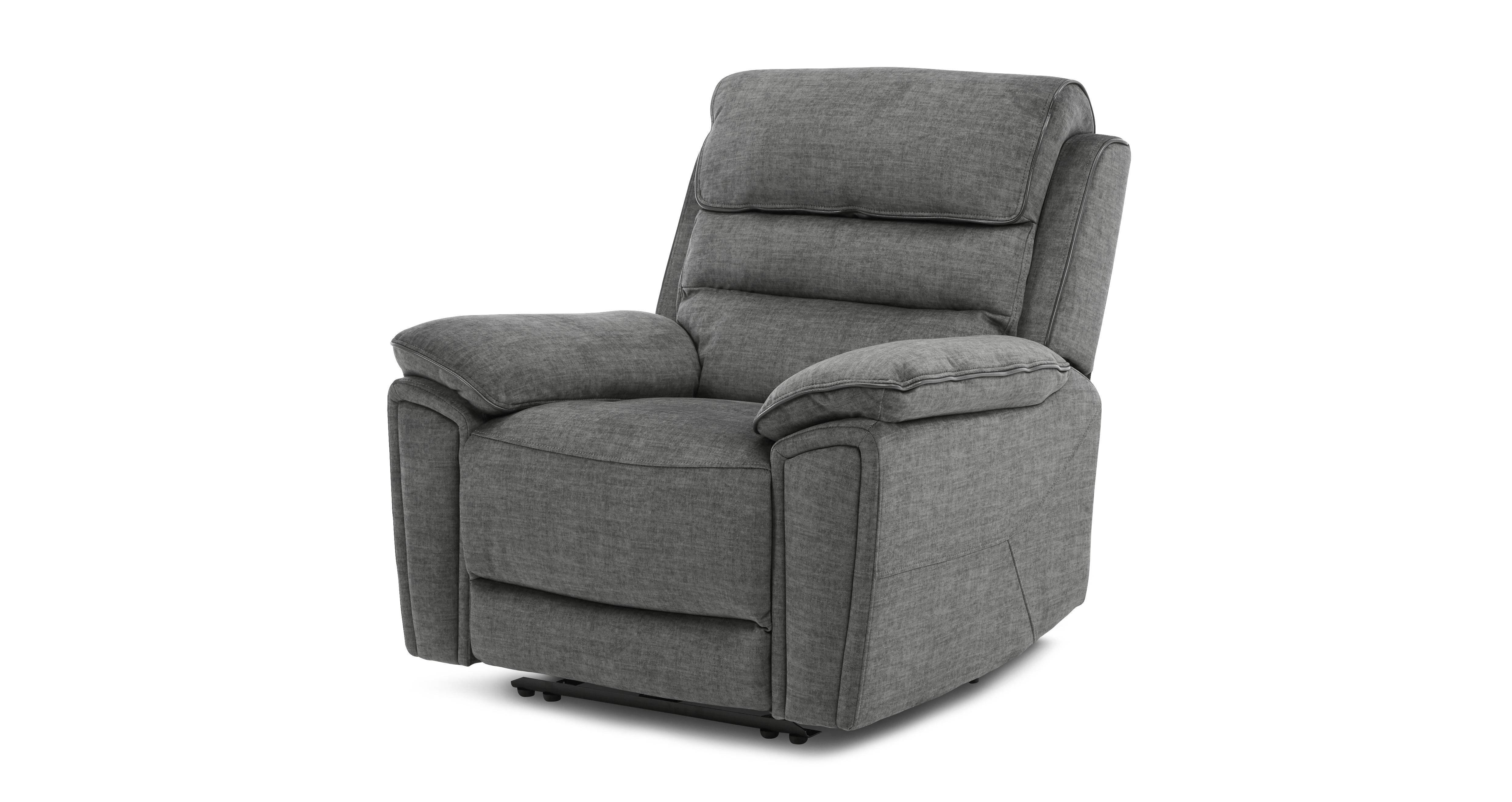 New-lawson-express Power Recliner Chair in Lawson Express Fabric Grey