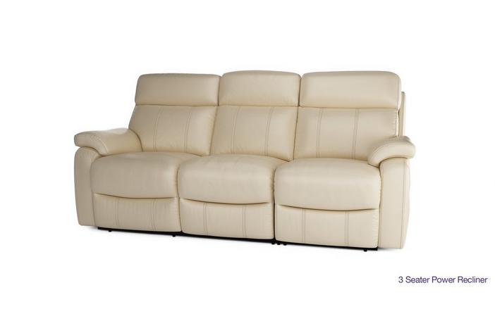 New Navona 3 Seater Power Recliner Dfs, 3 Seater Leather Recliner Sofa Argos