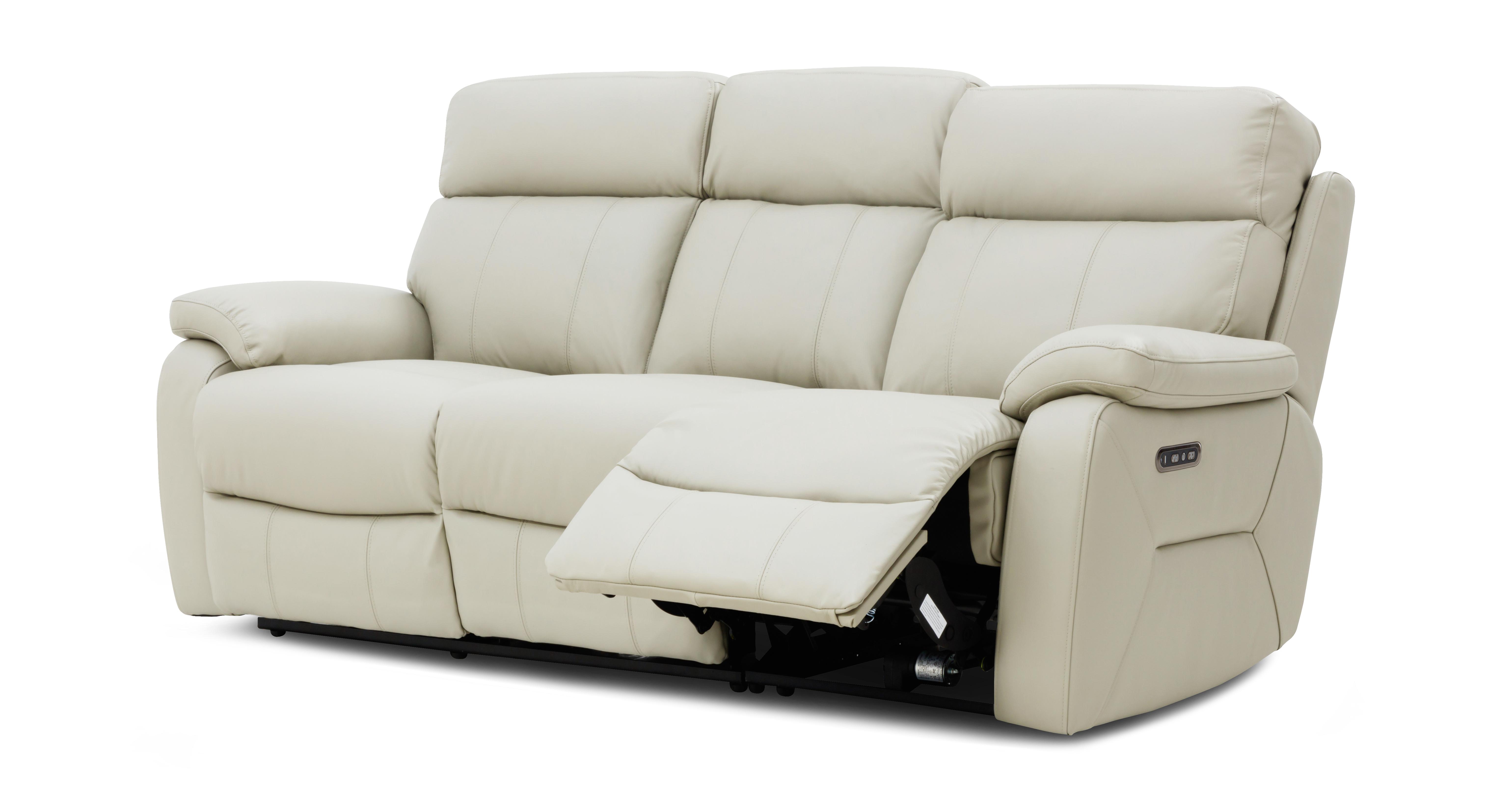 navona 3 seater leather sofa