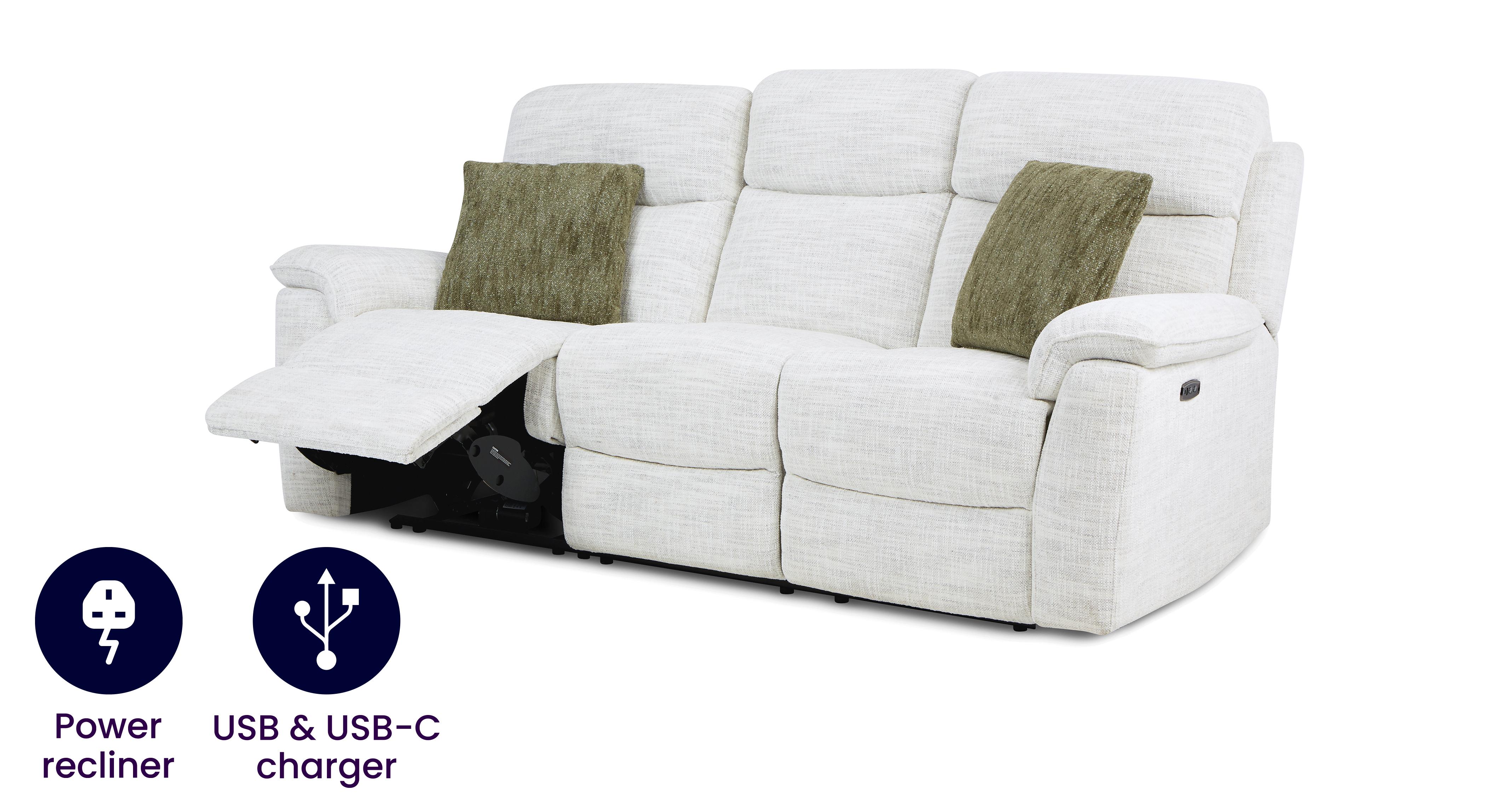 3 Seat Power Recliner