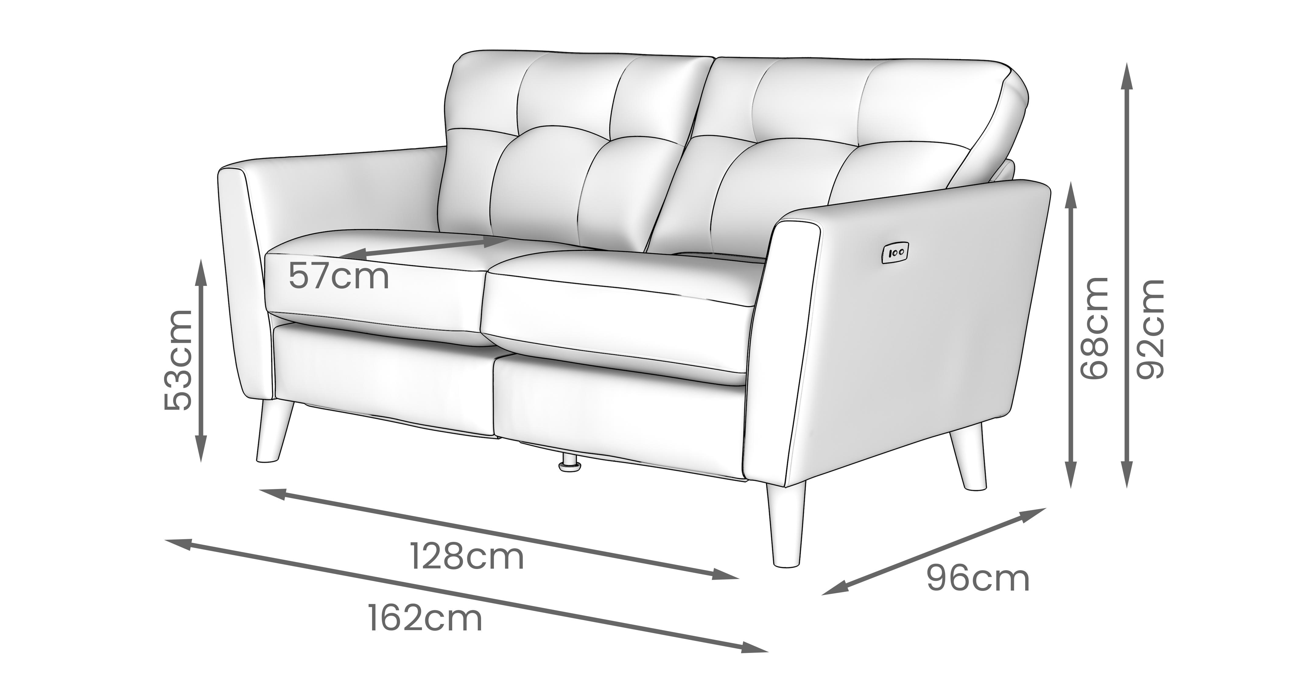 New-studio 2 Seat Motion Sofa in New Studio Velvet Ocean with Light feet