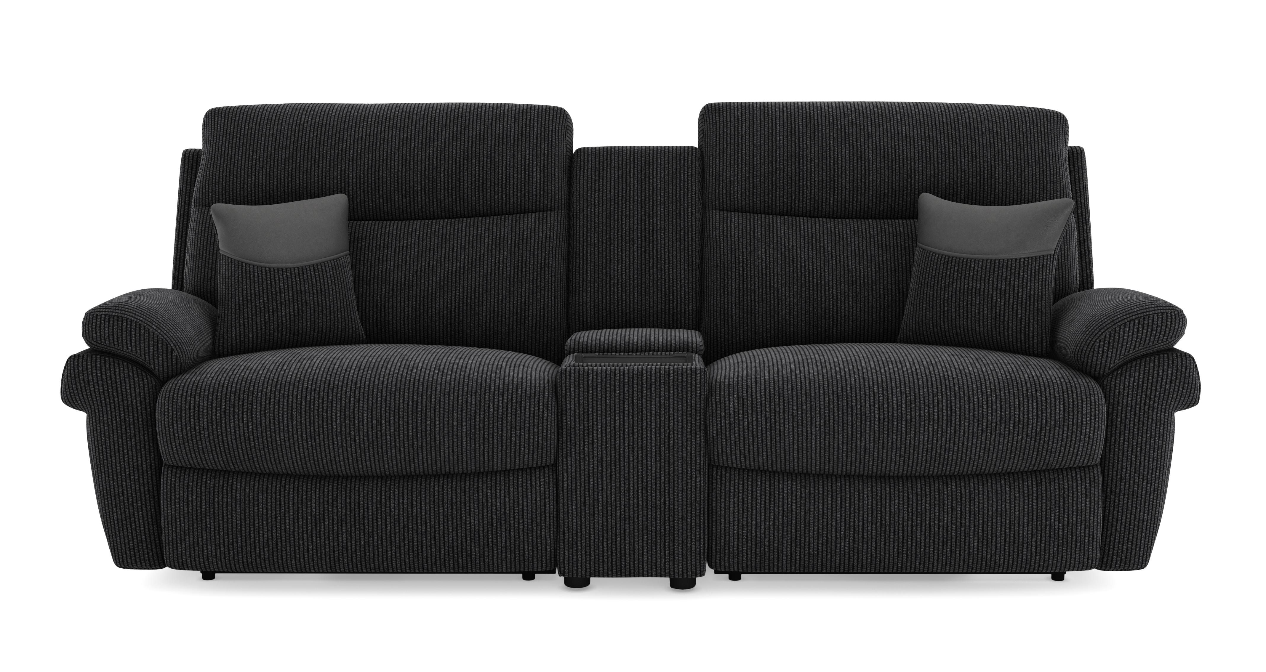 3 Seat Power Headrest Tilt, Lumbar Recliner & Console