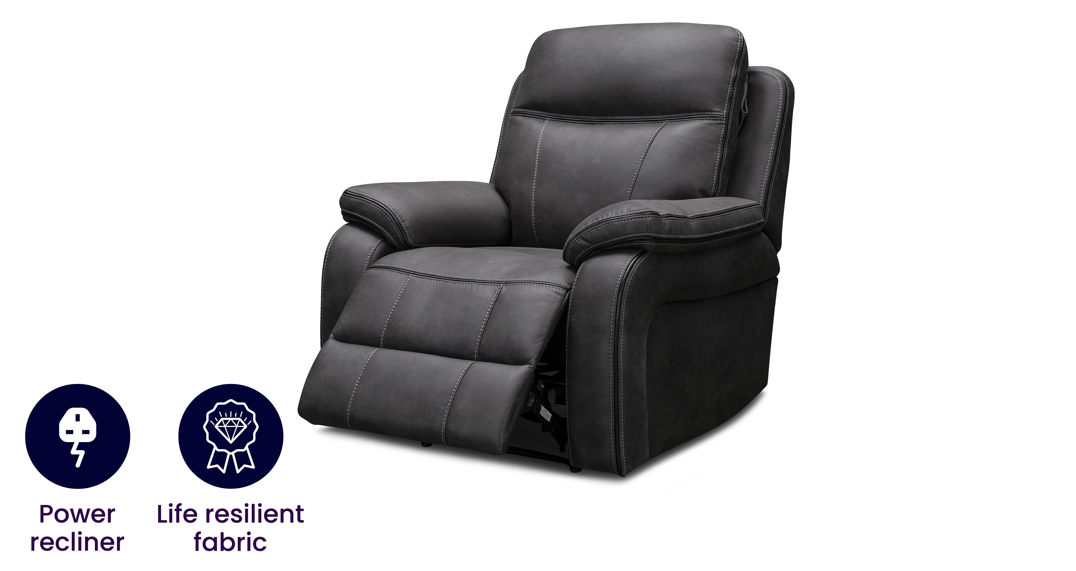 New Vinson Power Recliner Chair DFS