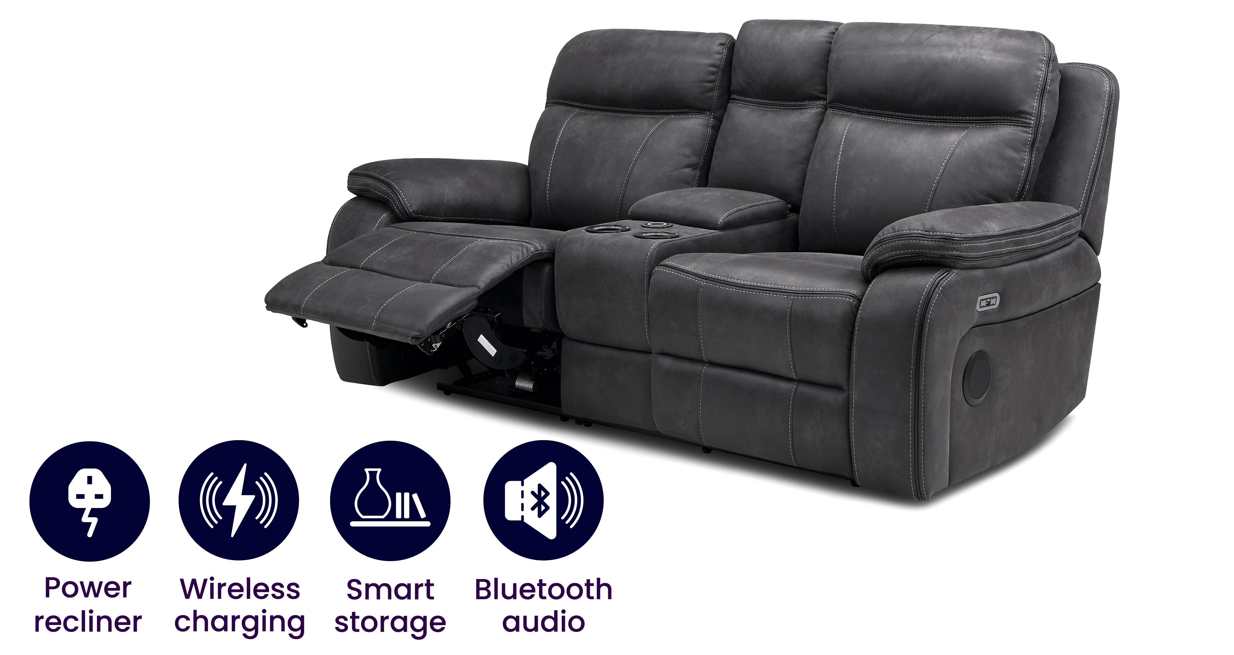 New Vinson Express 2 Seater Smart Power Recliner DFS