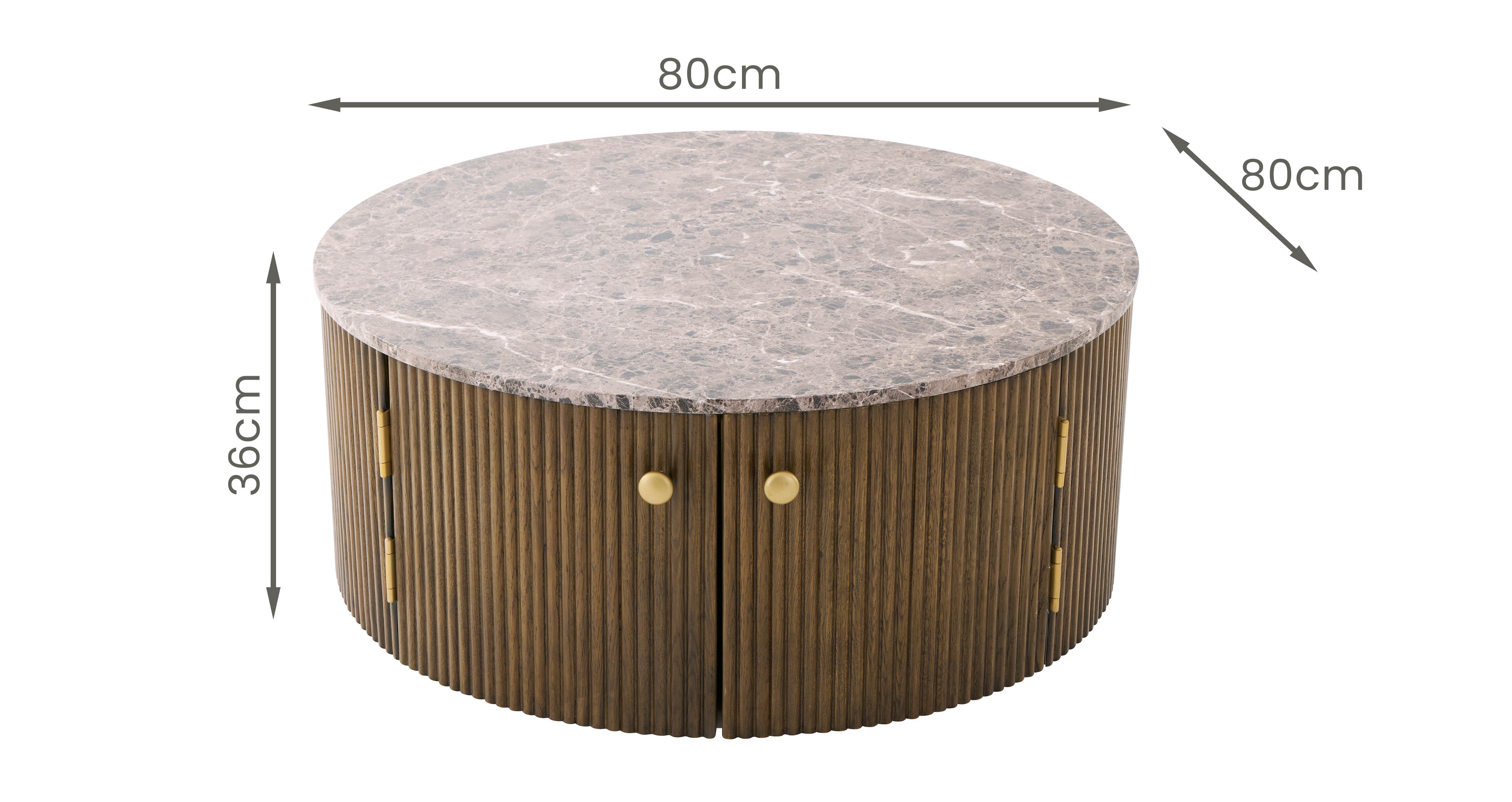 Nia Storage Coffee Table in Nia Smoke Oak Smoke Oak