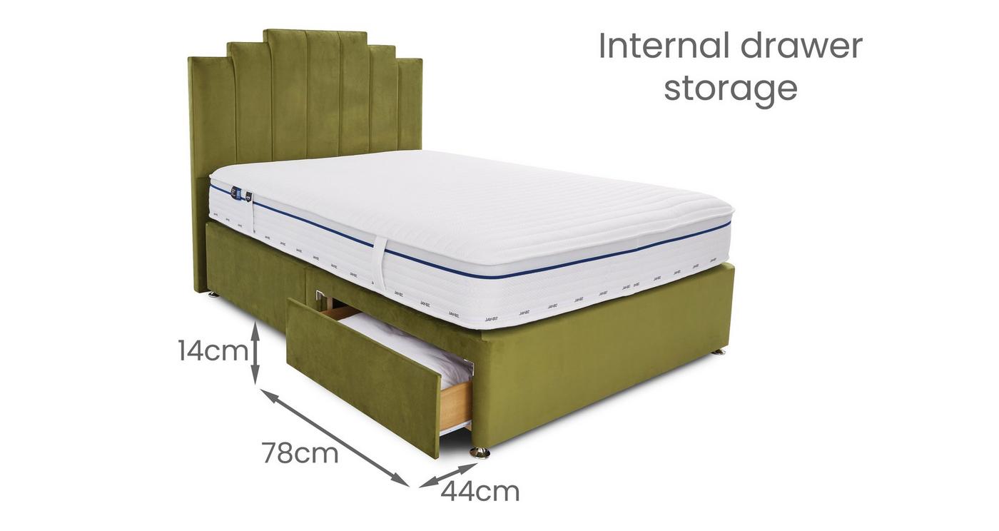 Double 2 Drawer Divan Bedframe view 2