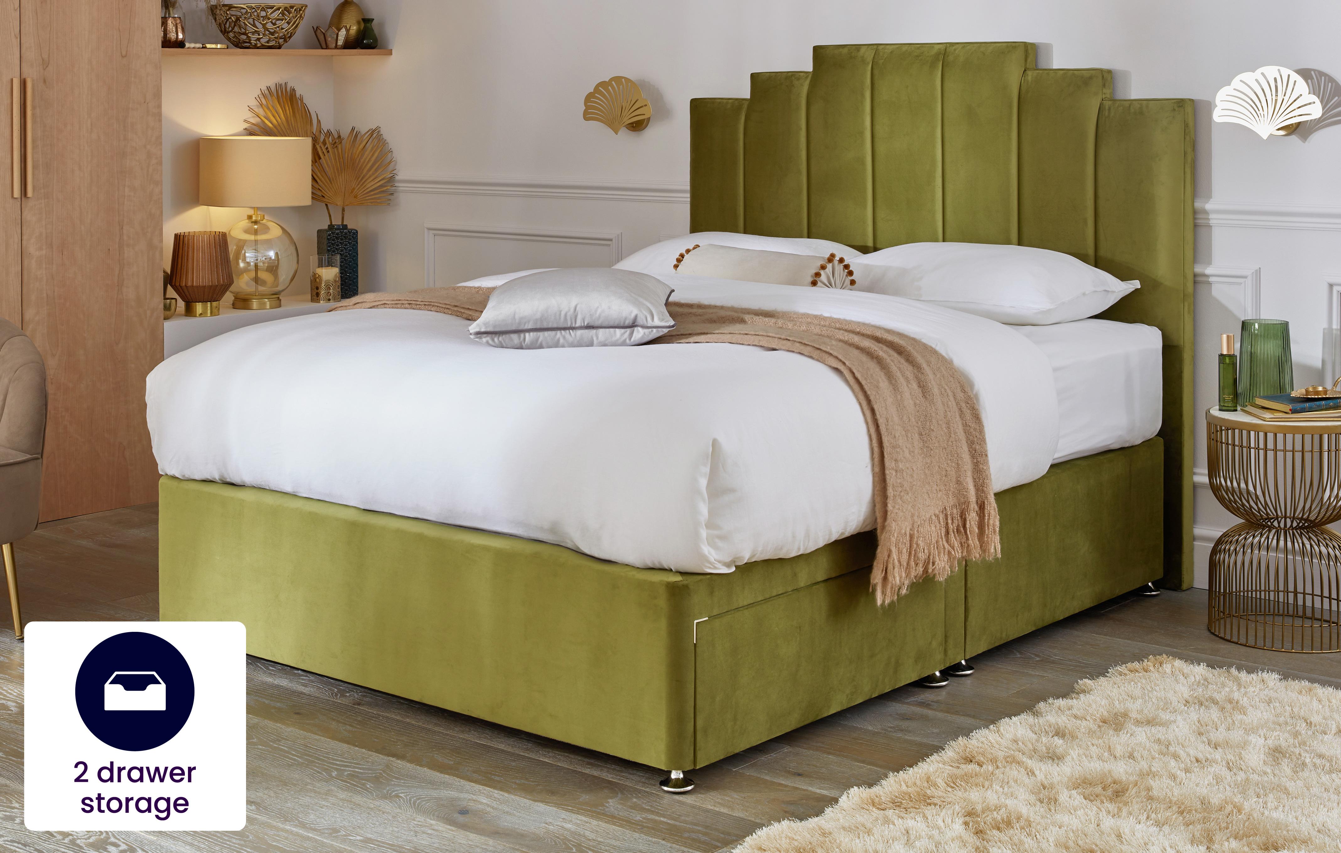 Double 2 Drawer Divan Bedframe