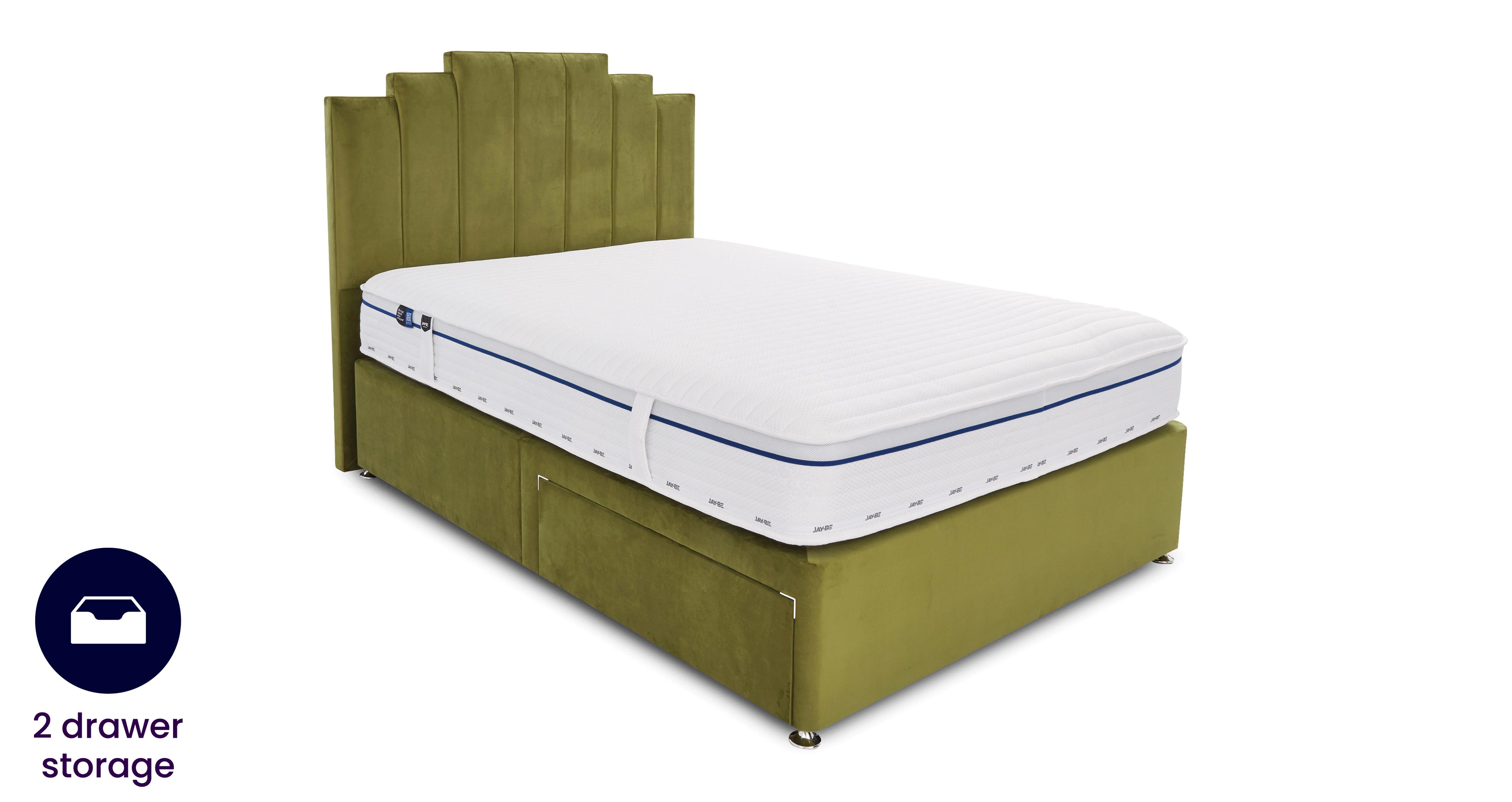Super King 2 Drawer Divan Bedframe