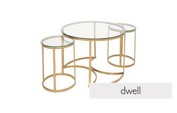 Nest Of 3 Glass Coffee Tables