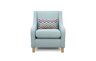 Accent Chair with 1 Pattern Bolster 