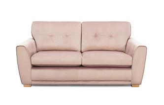 Velvet 3 Seater Sofa Removable Arm 