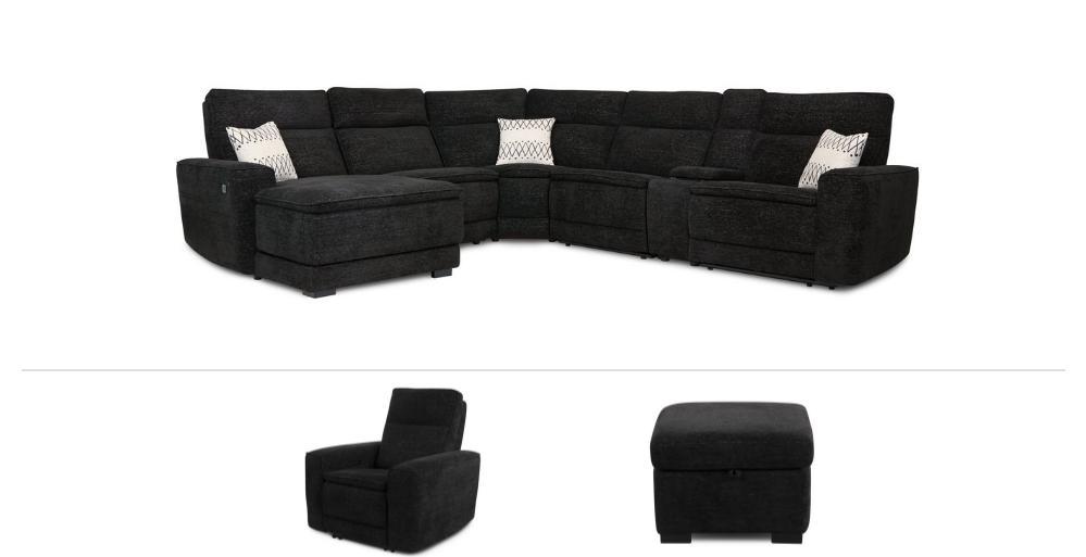 Corner Sofa, Chair & Footstool